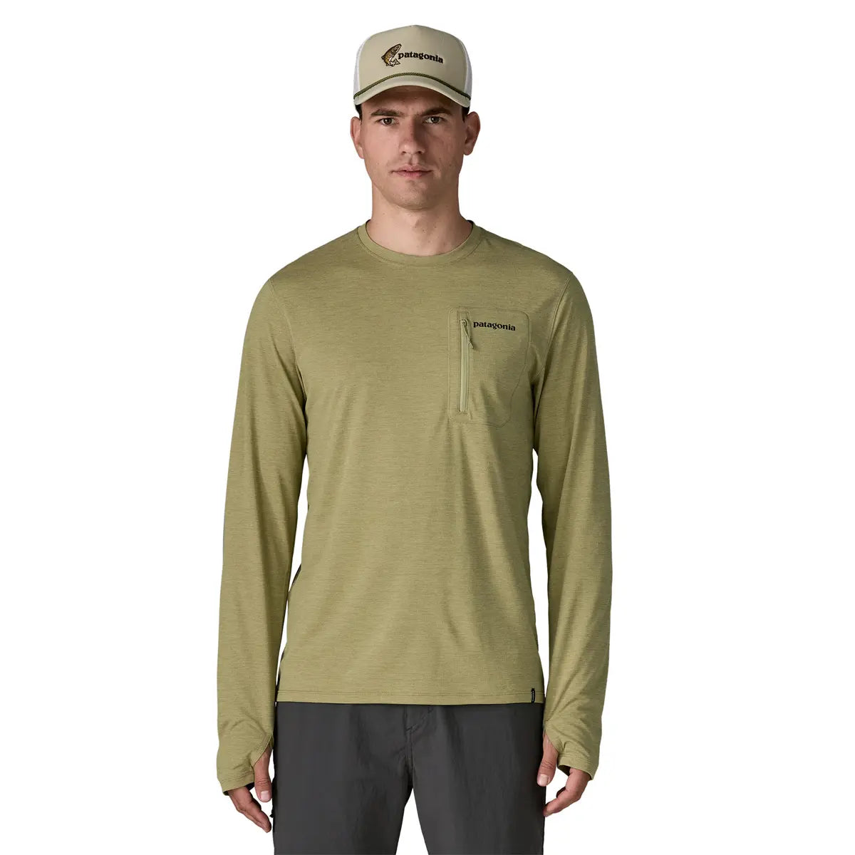 Patagonia M's Capilene  Cool Sun Shirt - Fitz Roy Trout