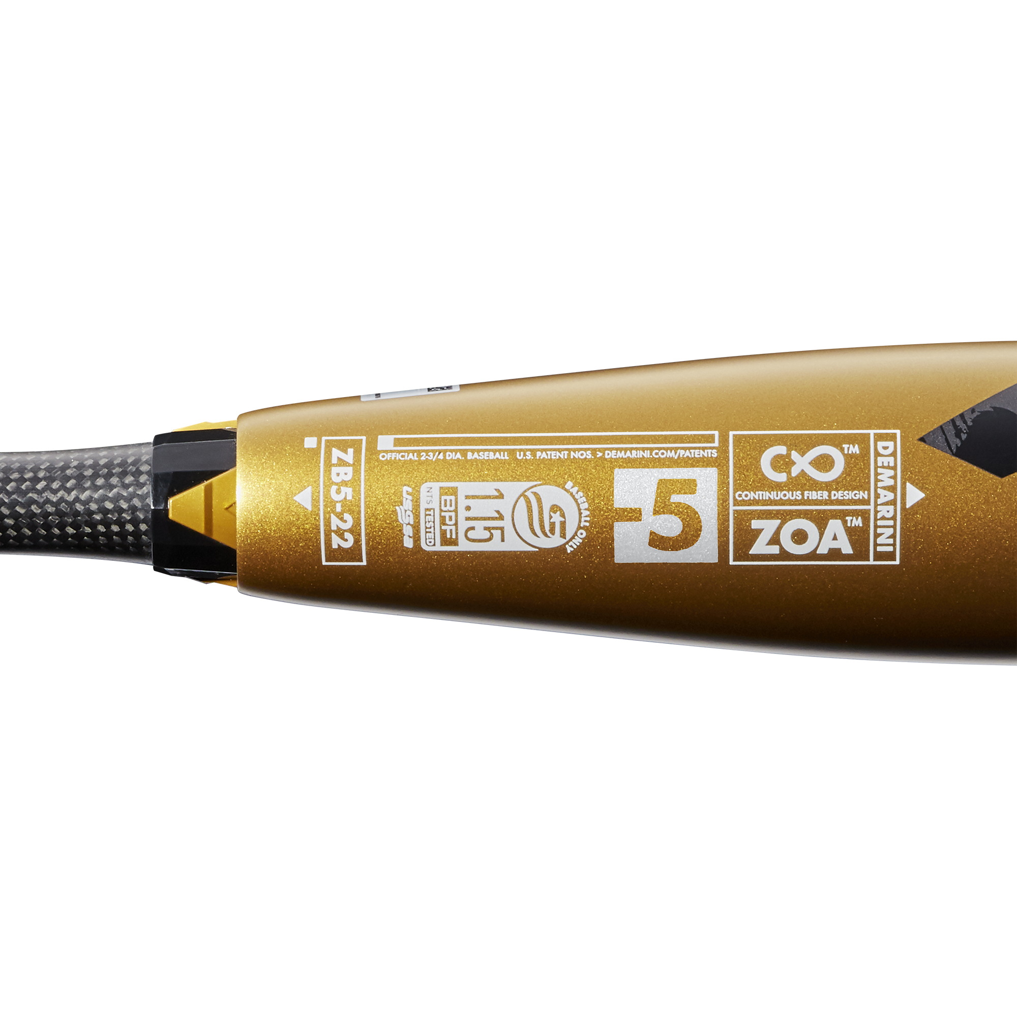 DEMARINI 2022 ZOA (-5) USSSA BASEBALL BAT