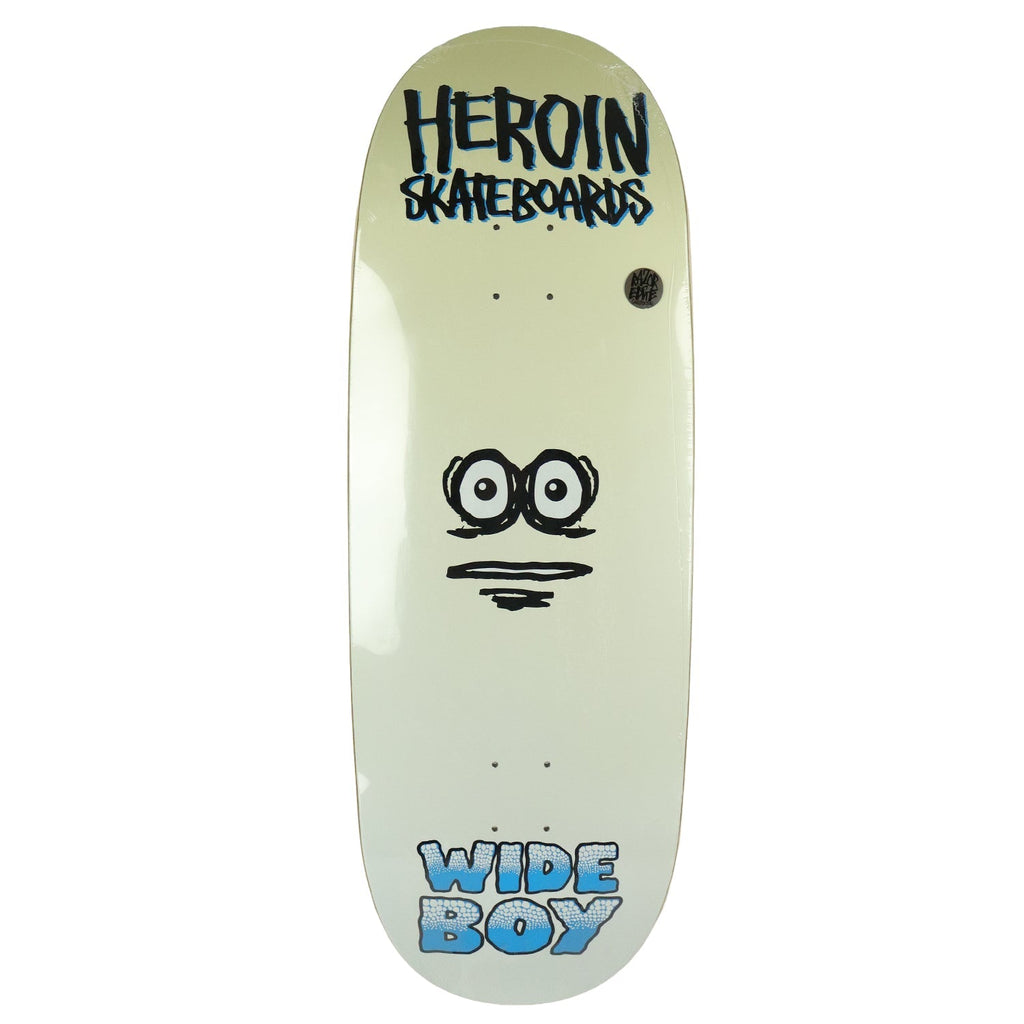 Heroin Skateboard Deck Wide Boy Face 10.75" x 32.6"