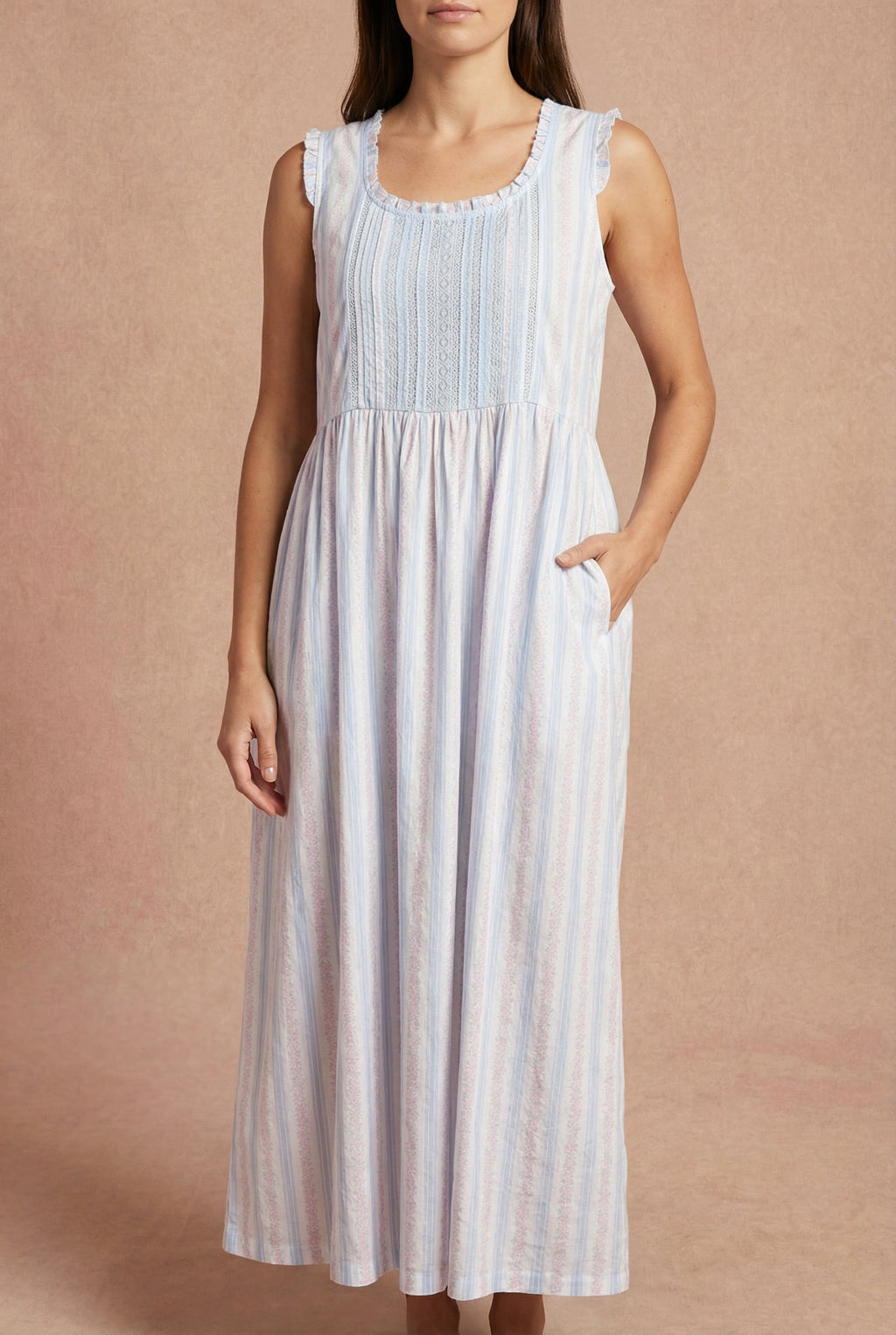Wrenlee | Sleeveless Nightgown with Pockets by April Cornell