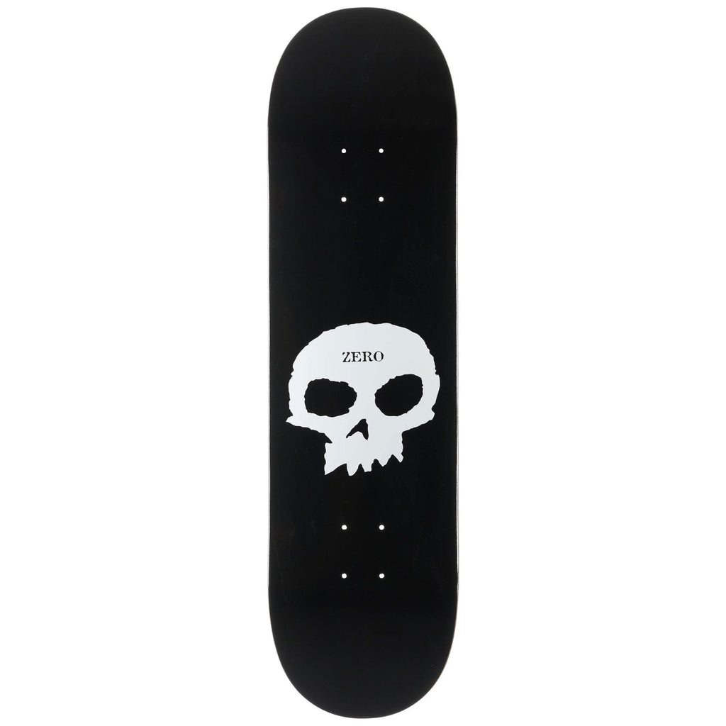 Zero Deck Single Skull Black/White 8.375" x 31.9"