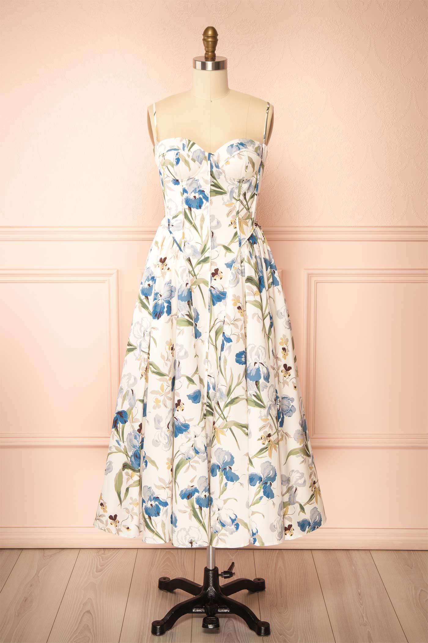 Adalice | Floral A-Line Midi Dress