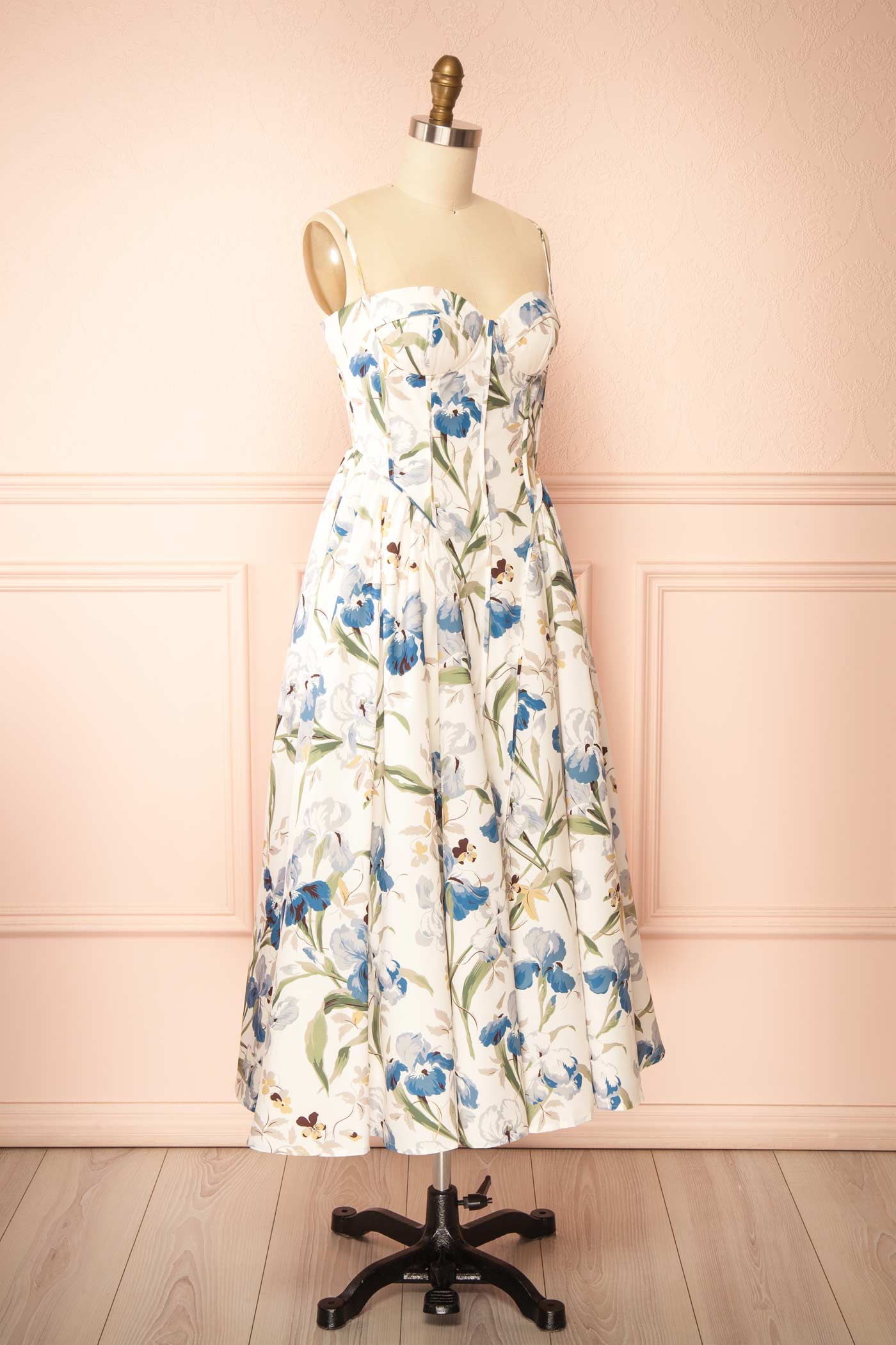 Adalice | Floral A-Line Midi Dress