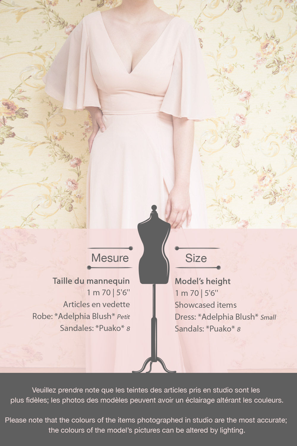 Adelphia Ivory | V-Neck Chiffon Maxi Dress