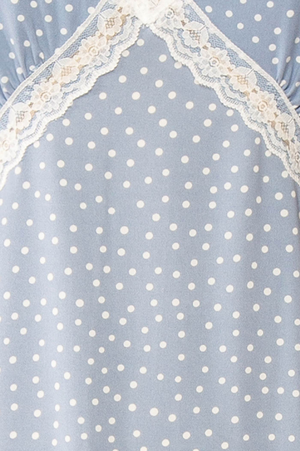Aderyn | Blue Maxi Dress with Polka Dots