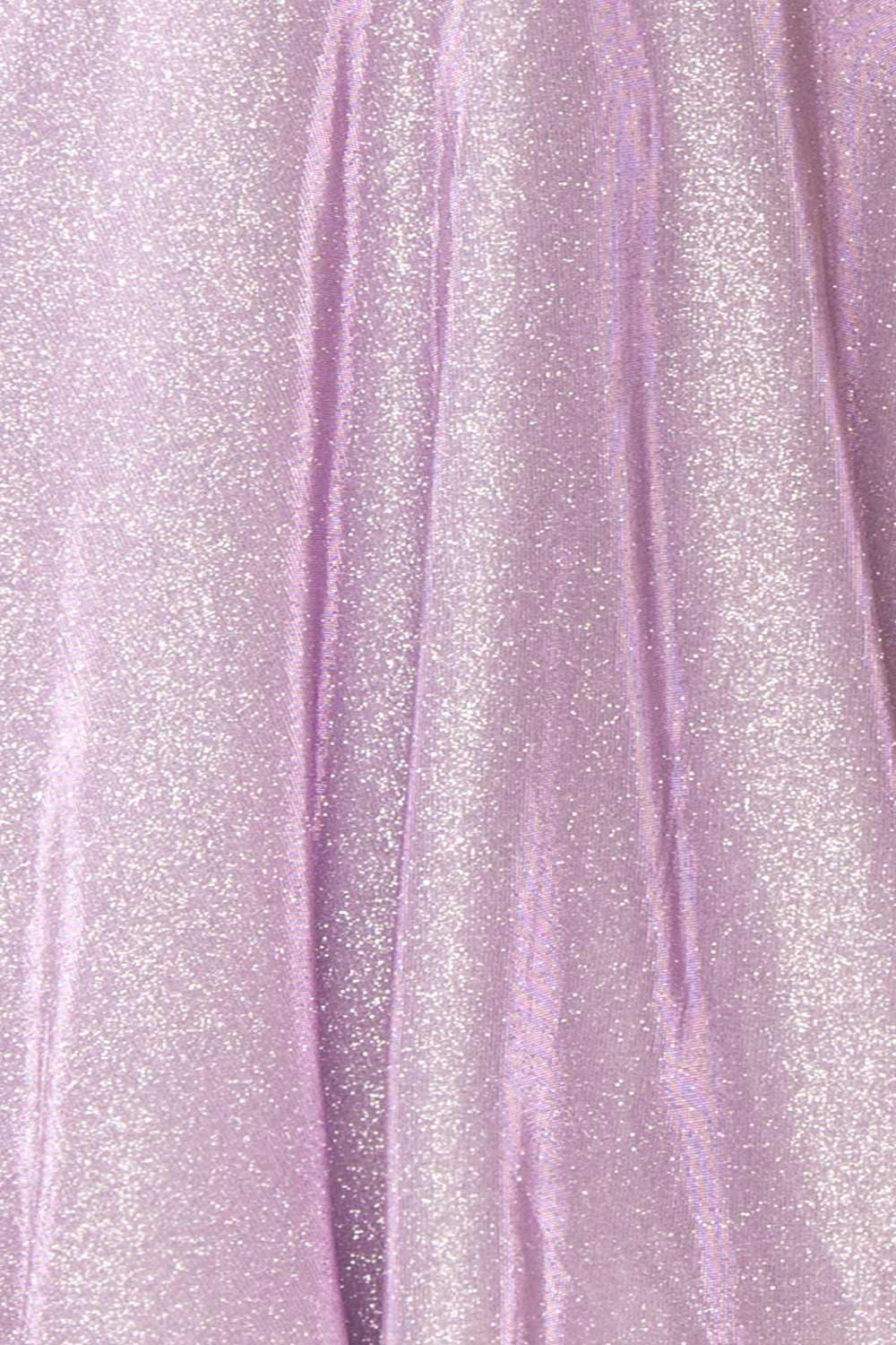 Adoxia | Sparkly Lavender Maxi Dress w/ Corset Back