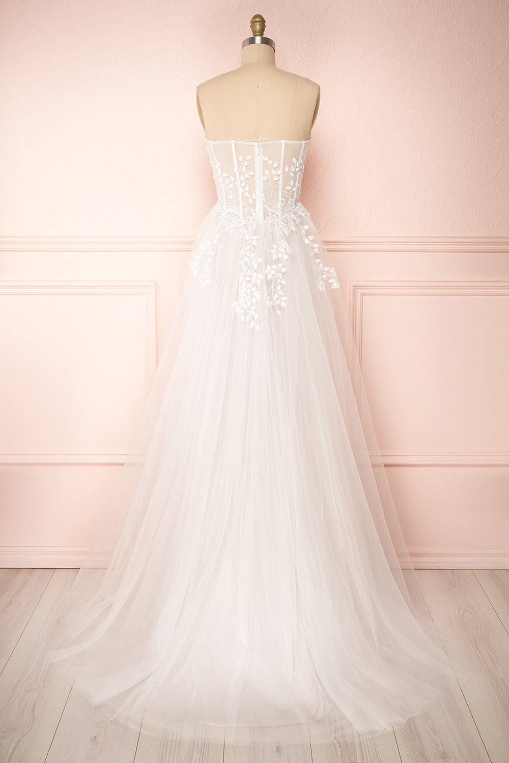 Adrasthee | Bustier Wedding Dress with Slit