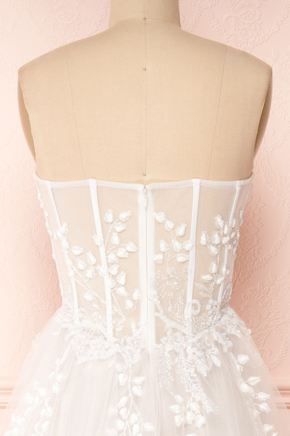 Adrasthee | Bustier Wedding Dress with Slit