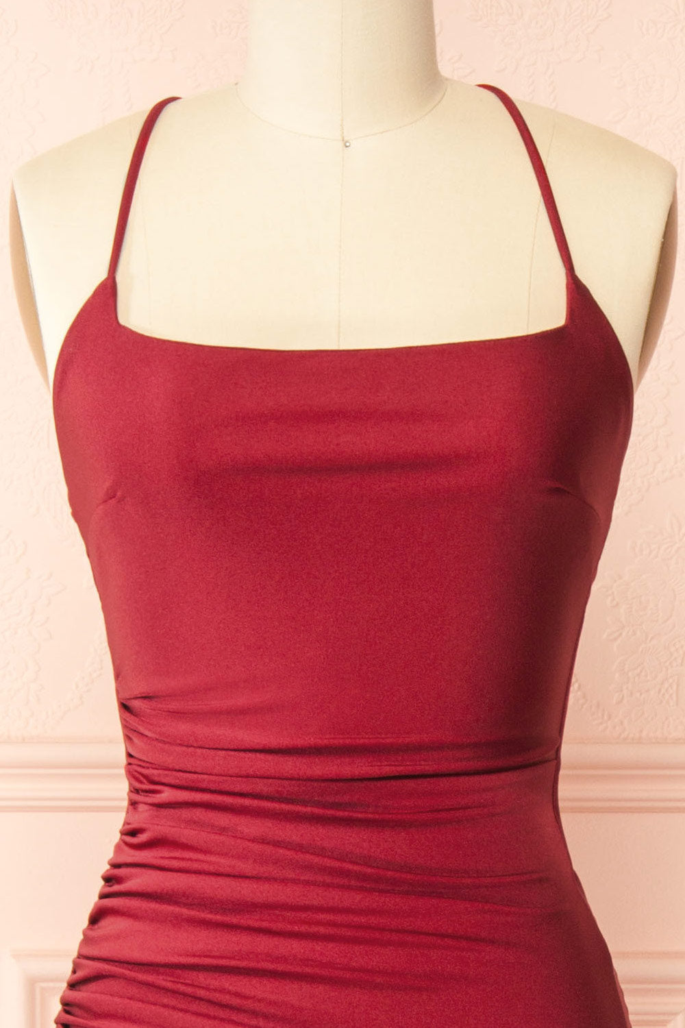 Akari Burgundy | Mermaid Maxi Dress