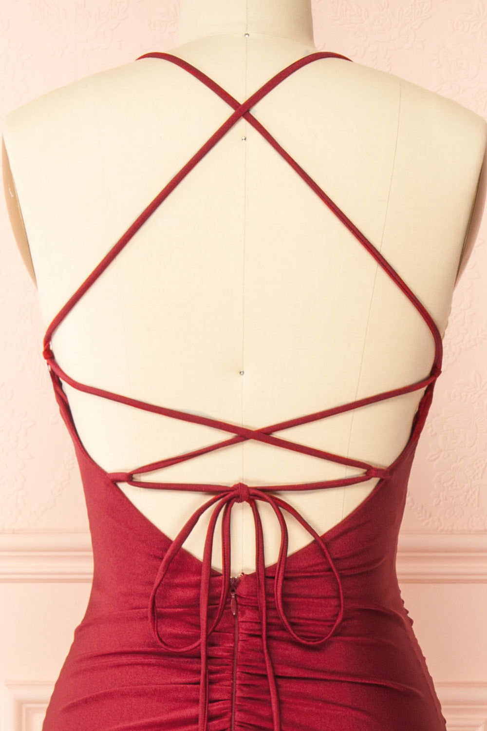 Akari Burgundy | Mermaid Maxi Dress