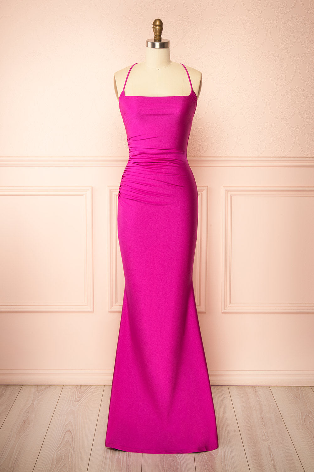 Akari Fuchsia | Mermaid Maxi Dress