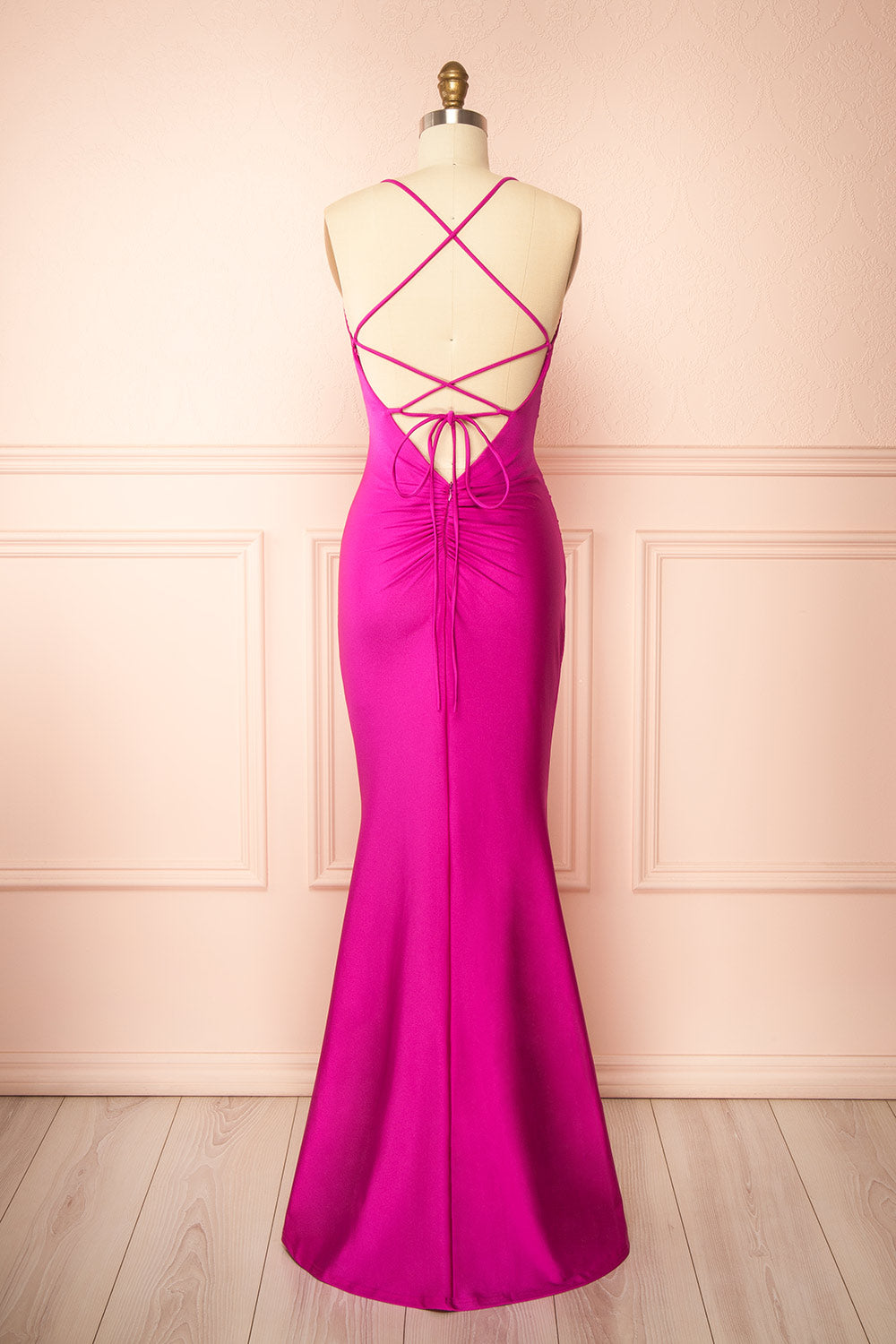 Akari Fuchsia | Mermaid Maxi Dress