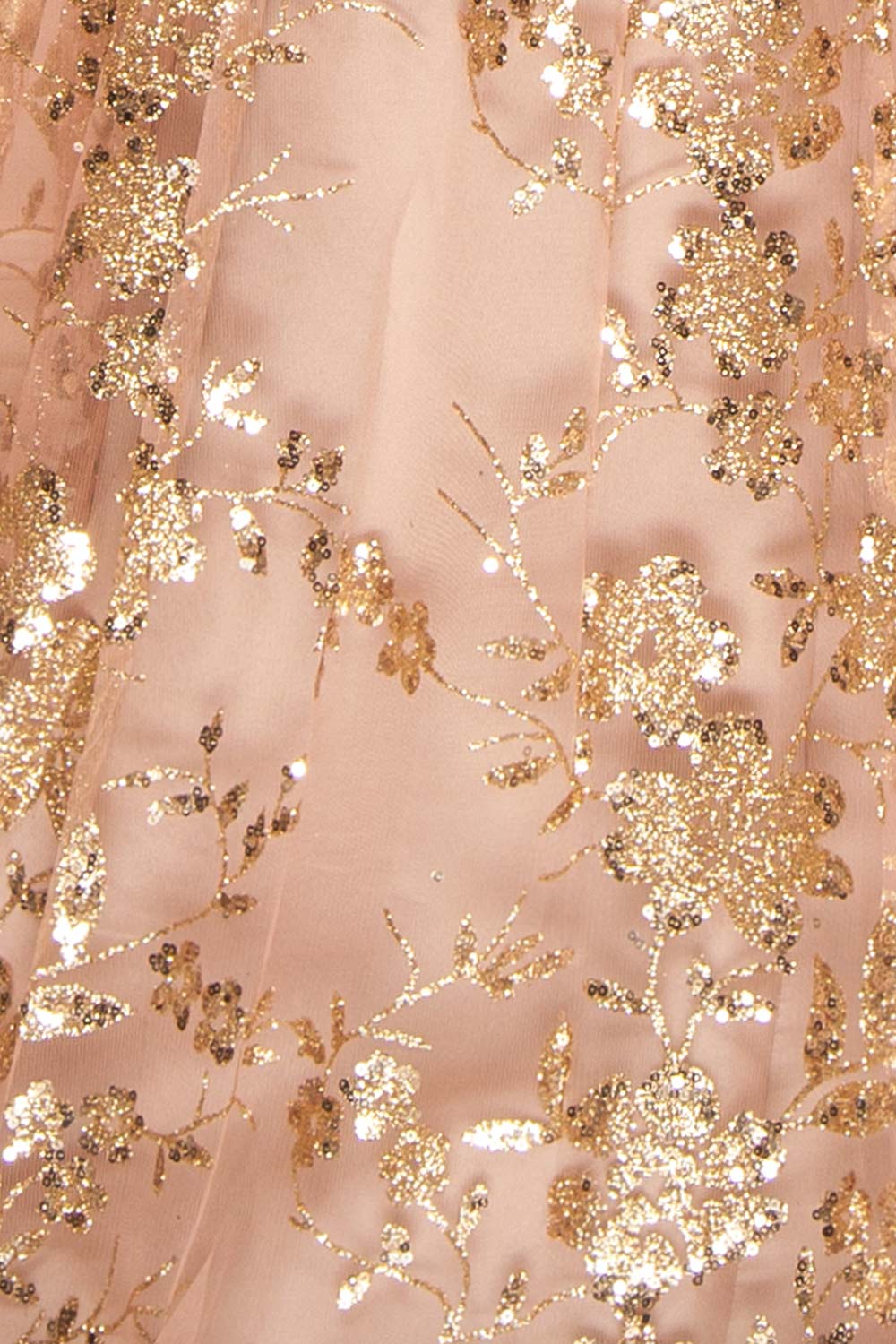 Alienor Taupe | Glittery Off the Shoulder Mesh Maxi Dress