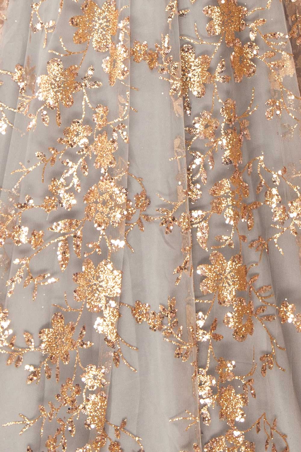 Alix Grey | Glittery V-Neck Maxi Dress