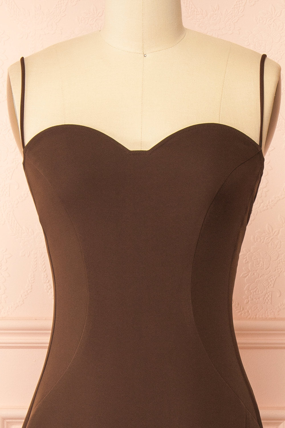 Amellia Brown | A-Line Maxi Dress with Front Slit by Arti Gogna
