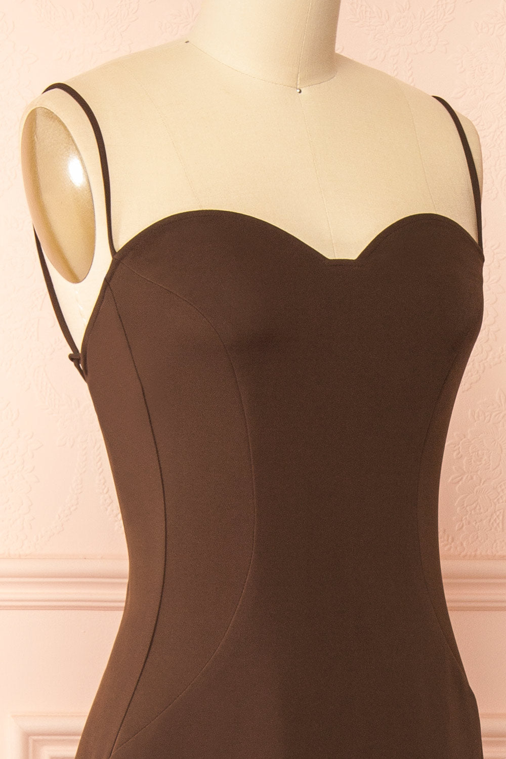 Amellia Brown | A-Line Maxi Dress with Front Slit by Arti Gogna