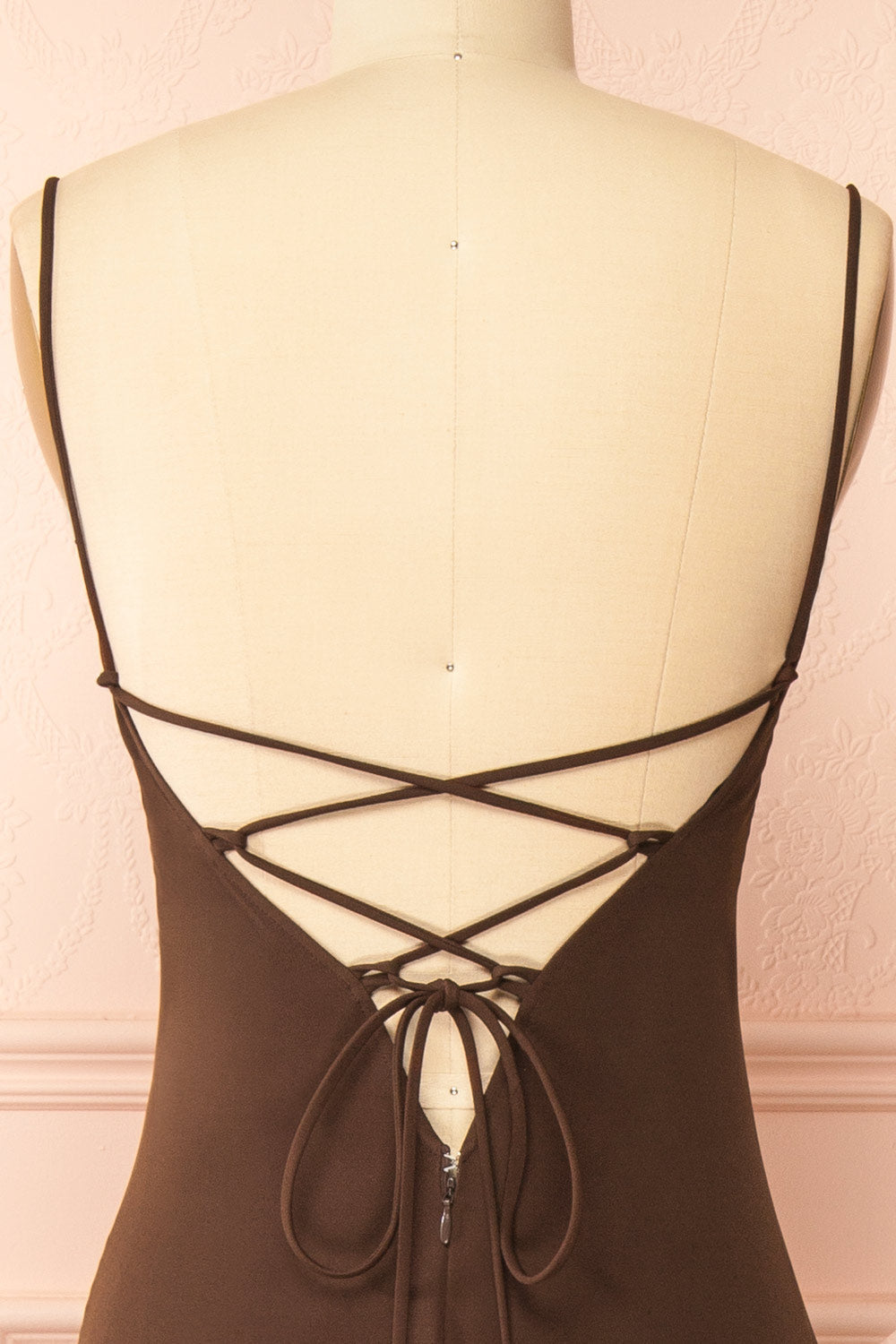 Amellia Brown | A-Line Maxi Dress with Front Slit by Arti Gogna