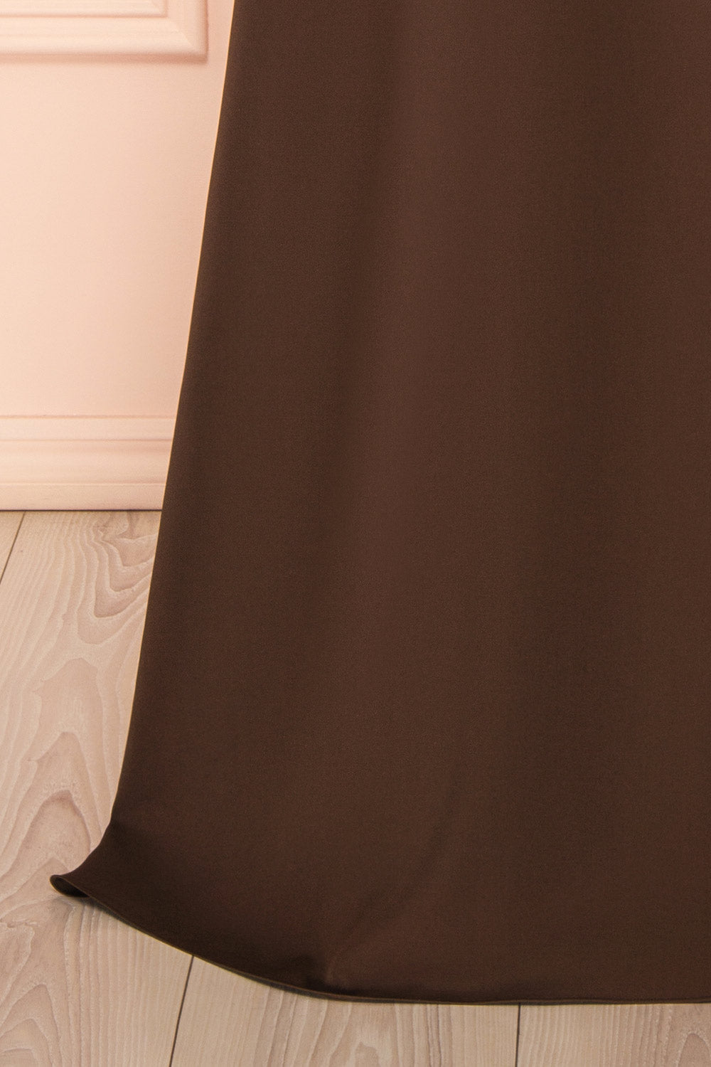 Amellia Brown | A-Line Maxi Dress with Front Slit by Arti Gogna