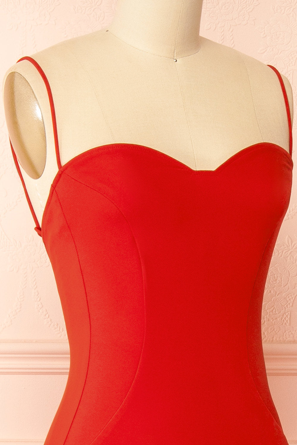 Amellia Red | A-Line Maxi Dress with Front Slit by Arti Gogna