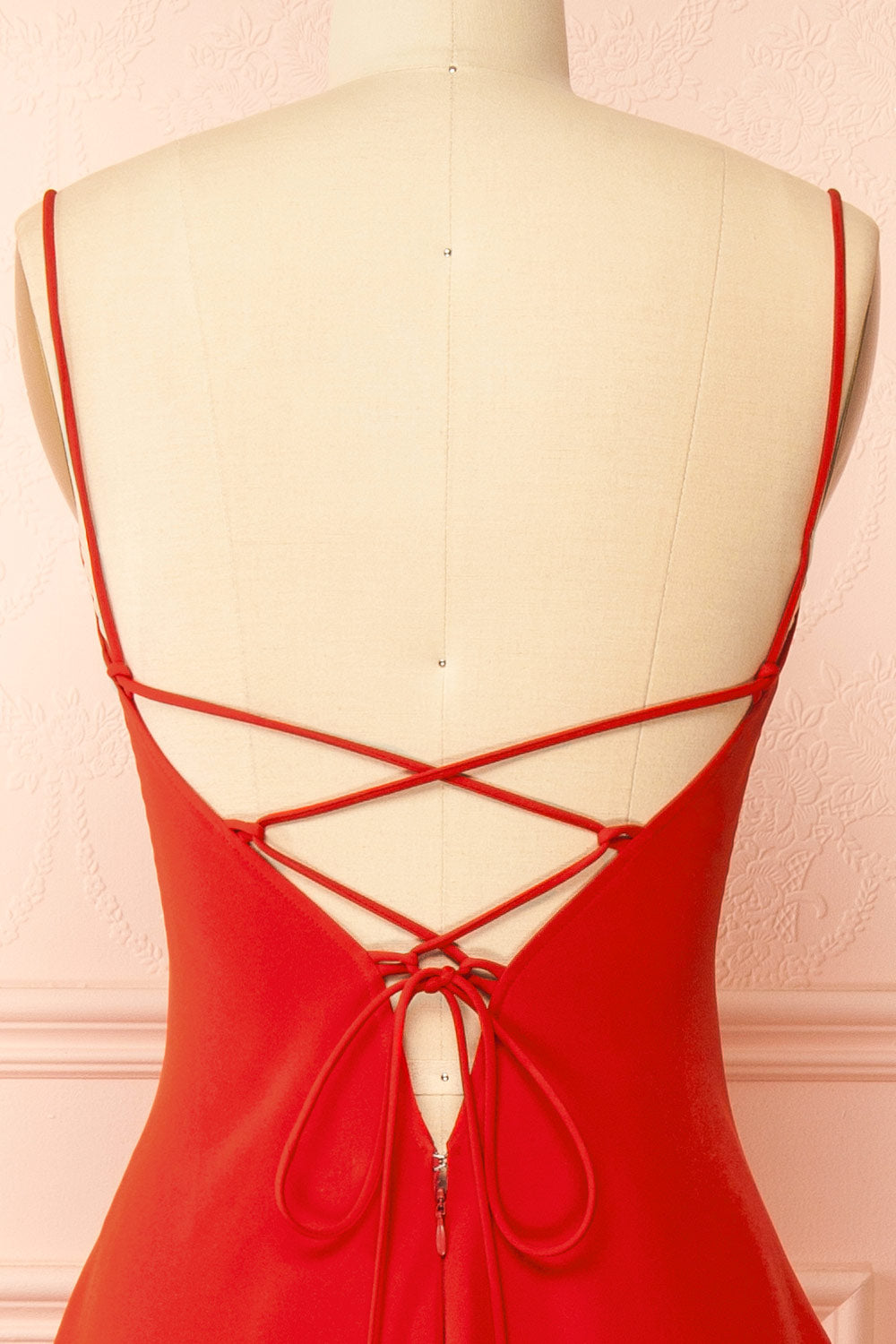 Amellia Red | A-Line Maxi Dress with Front Slit by Arti Gogna