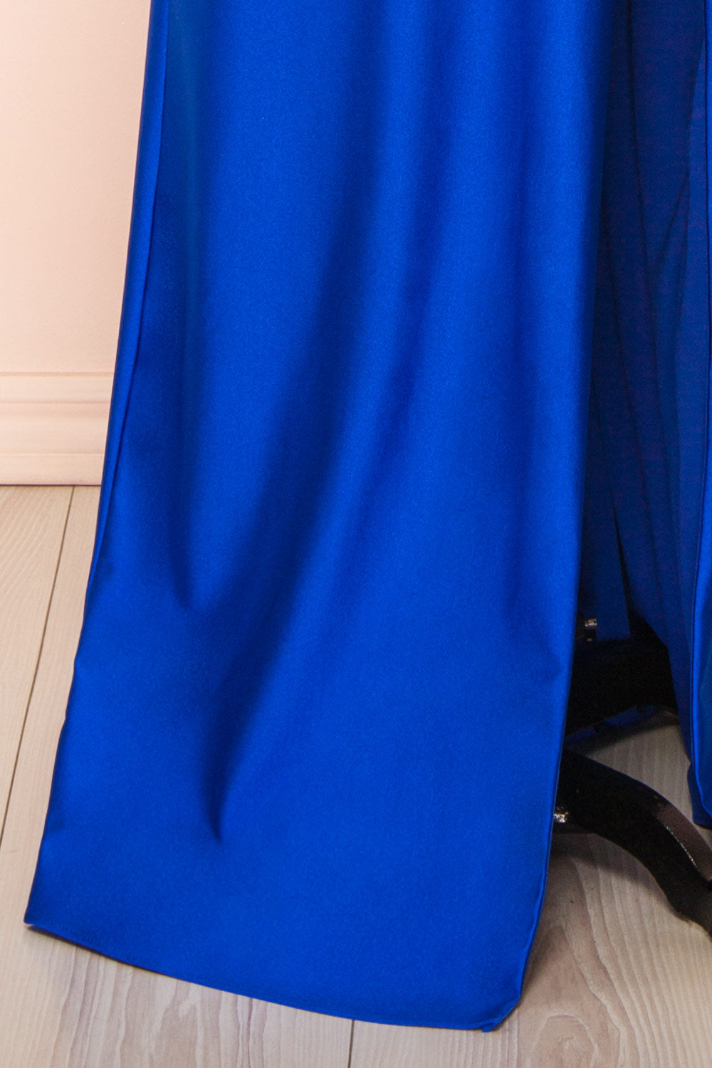 Angelina Blue | Maxi Dress with Mesh Underbust and Slit by Arti Gogna