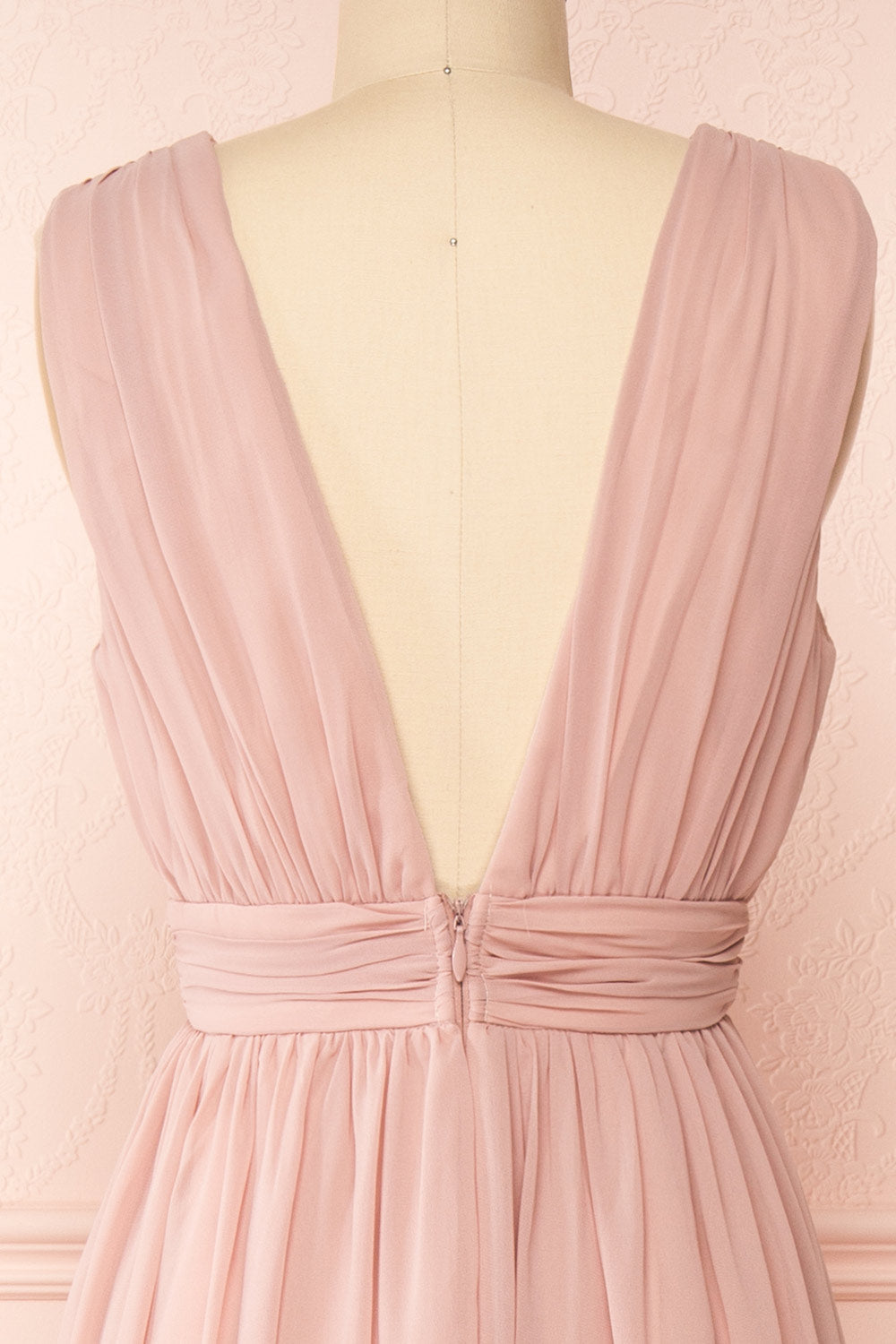 Animos Taupe | V-Neck Maxi Dress