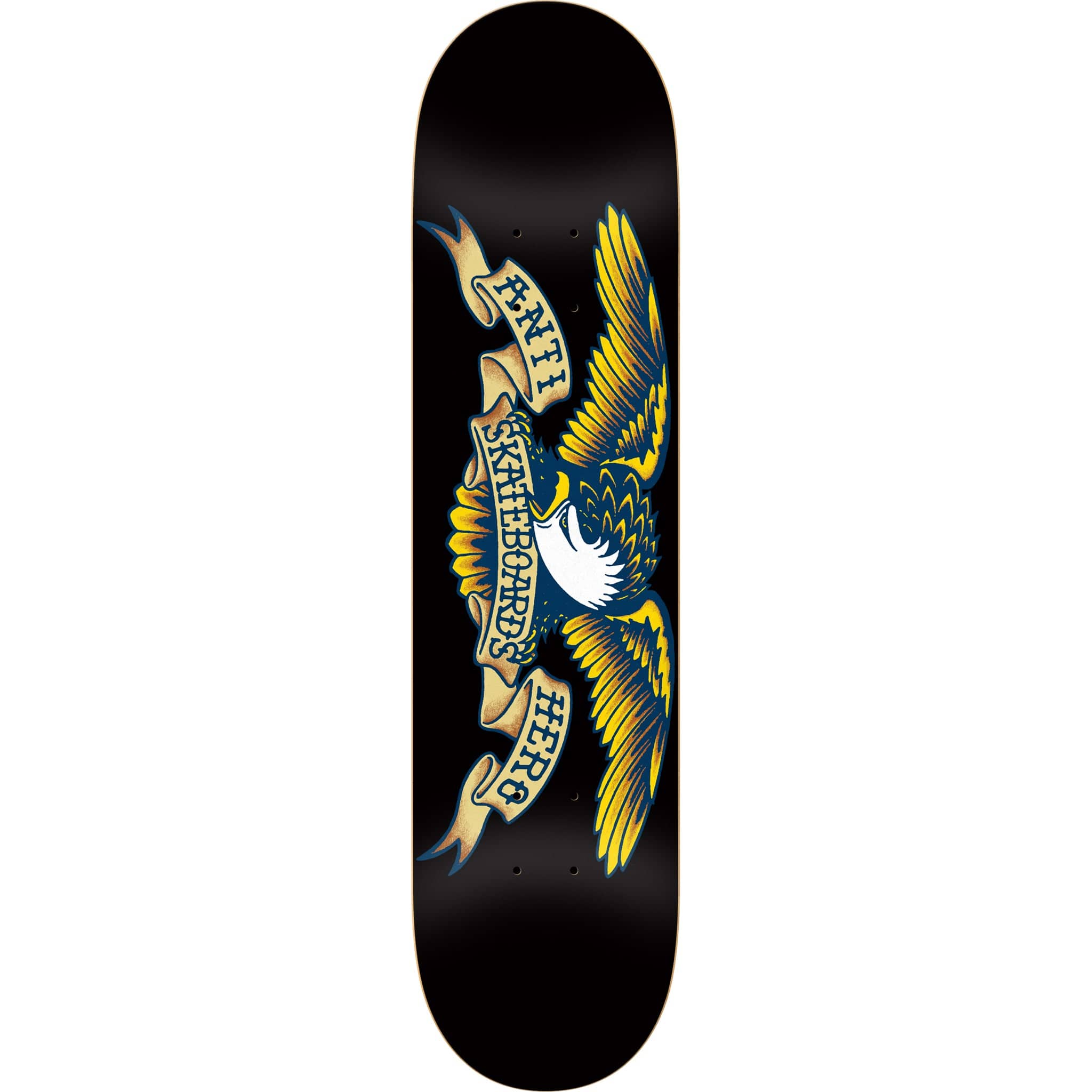 Anti Hero Team Classic Eagle Black Skateboard Deck 8.12"