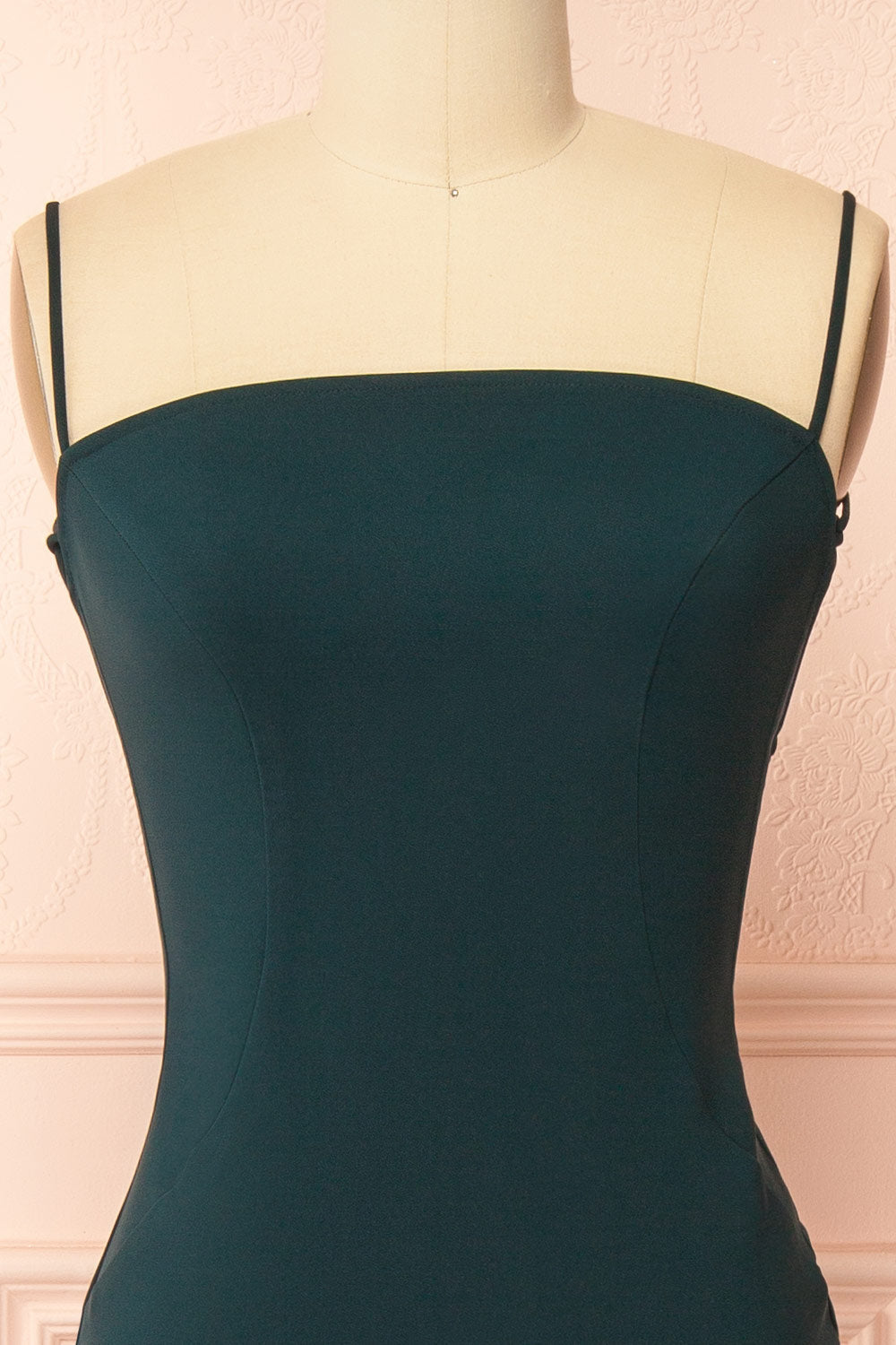 Arannia Green | Fitted Midi Dress with Laced Back by Arti Gogna