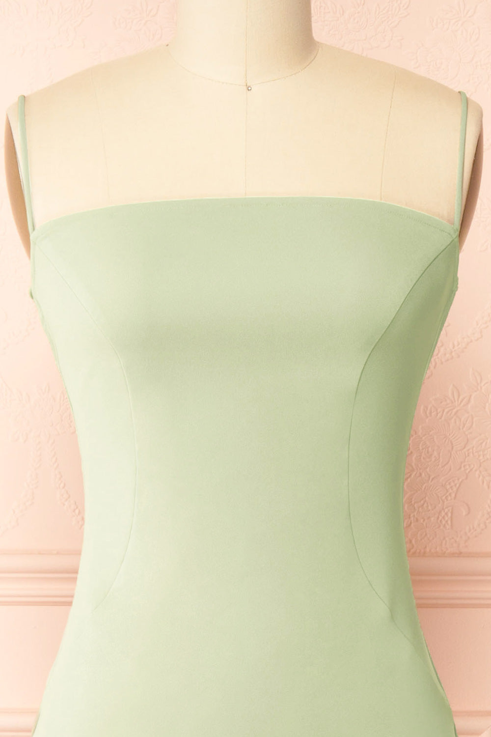 Arannia Mint | Fitted Midi Dress with Laced Back by Arti Gogna