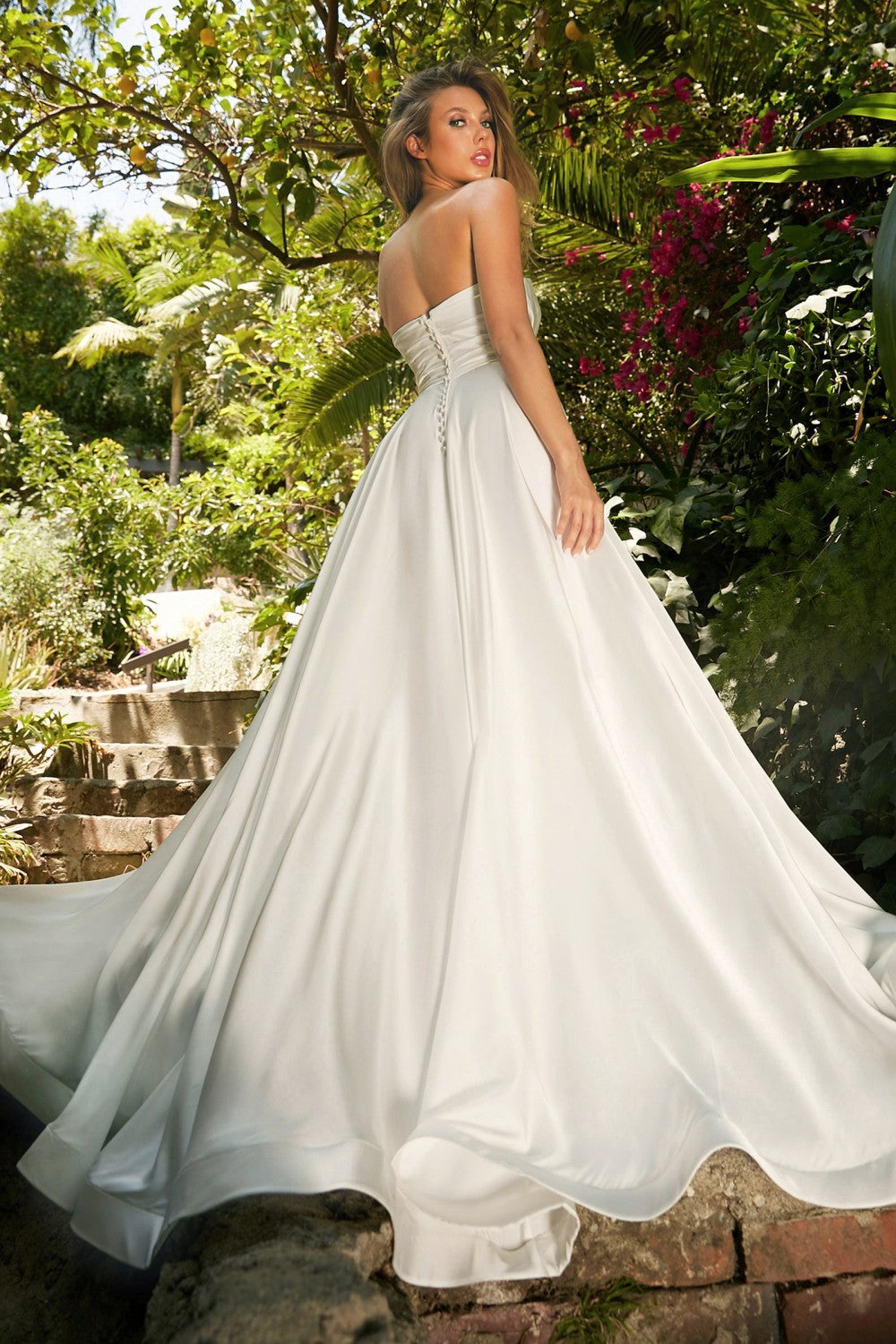 Ariane | White Strapless Wedding Dress