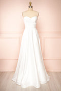 Ariane | White Strapless Wedding Dress