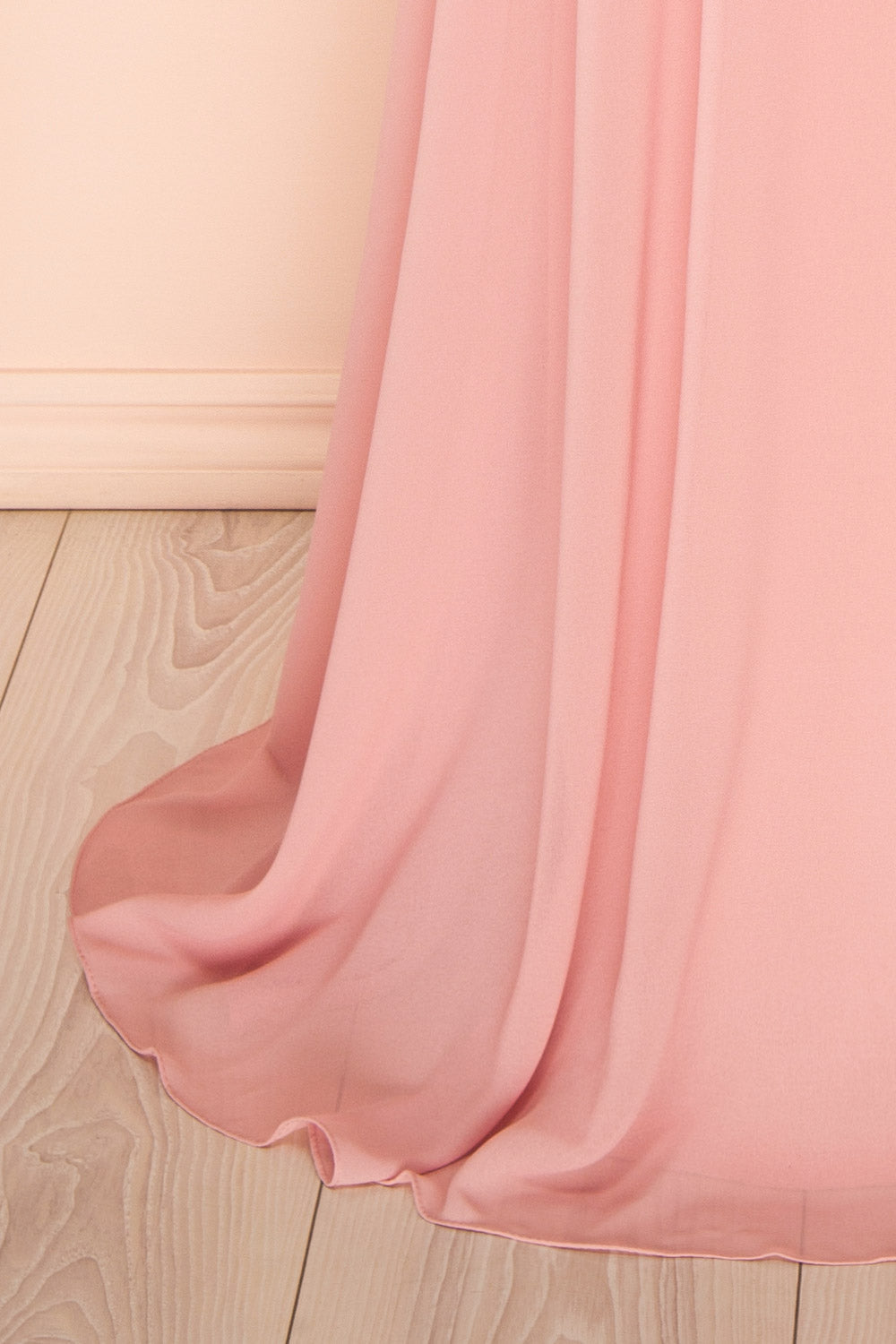 Arleen Pink | Halter A-Line Maxi Dress