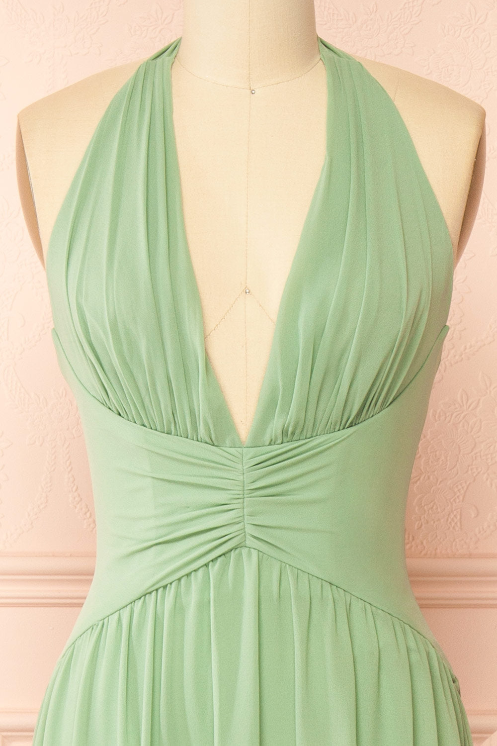 Arleen Sage | Halter A-Line Maxi Dress