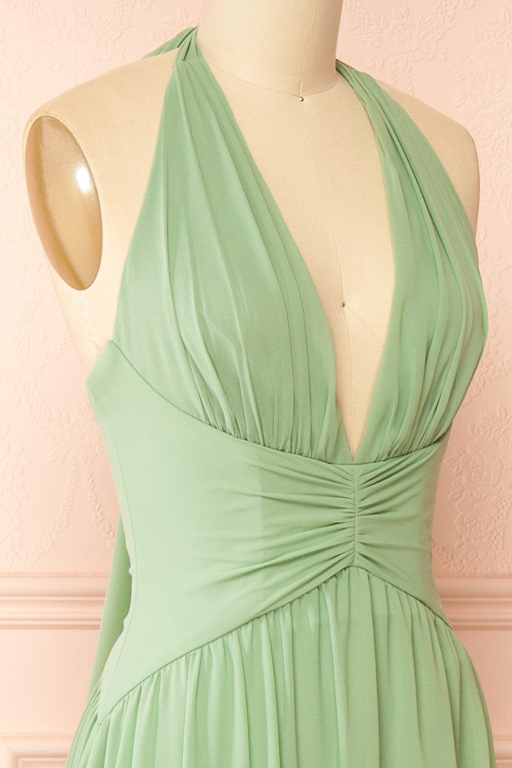 Arleen Sage | Halter A-Line Maxi Dress
