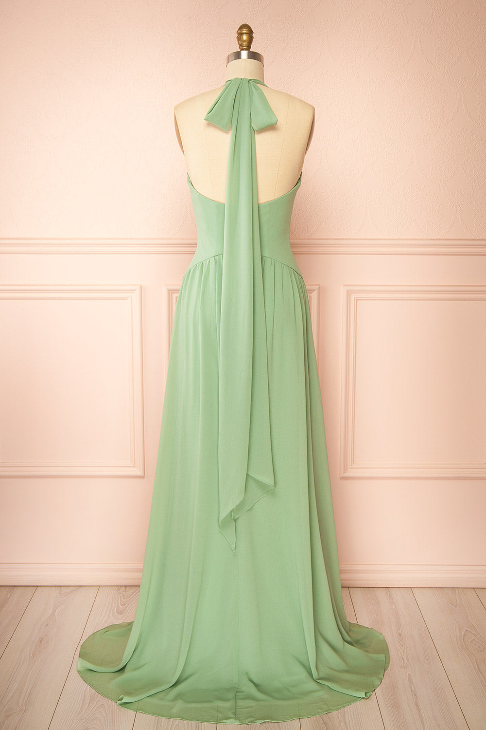 Arleen Sage | Halter A-Line Maxi Dress