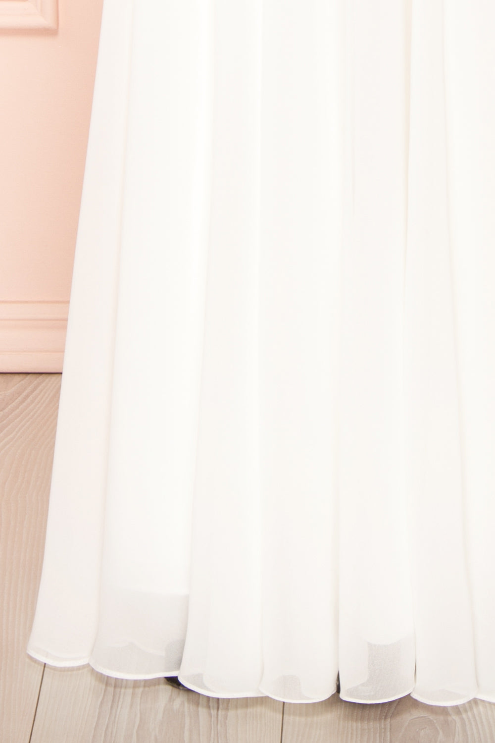 Arsinoe | White Plunging Neckline Wedding Gown