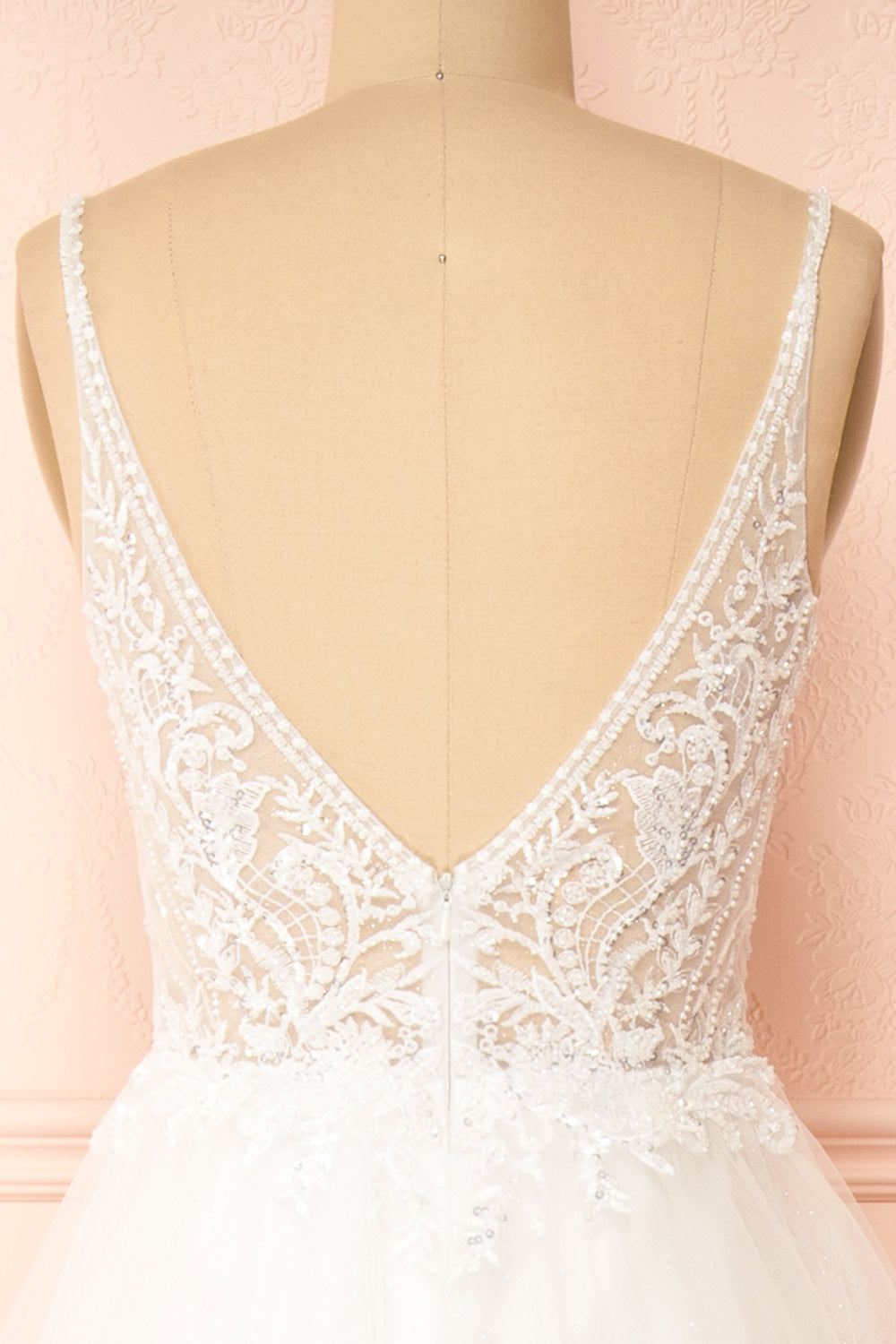 Astranova | Layered Tulle Wedding Gown with Lace