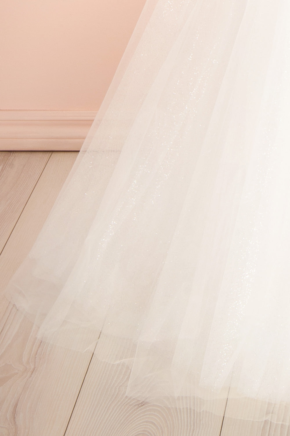 Astranova | Layered Tulle Wedding Gown with Lace