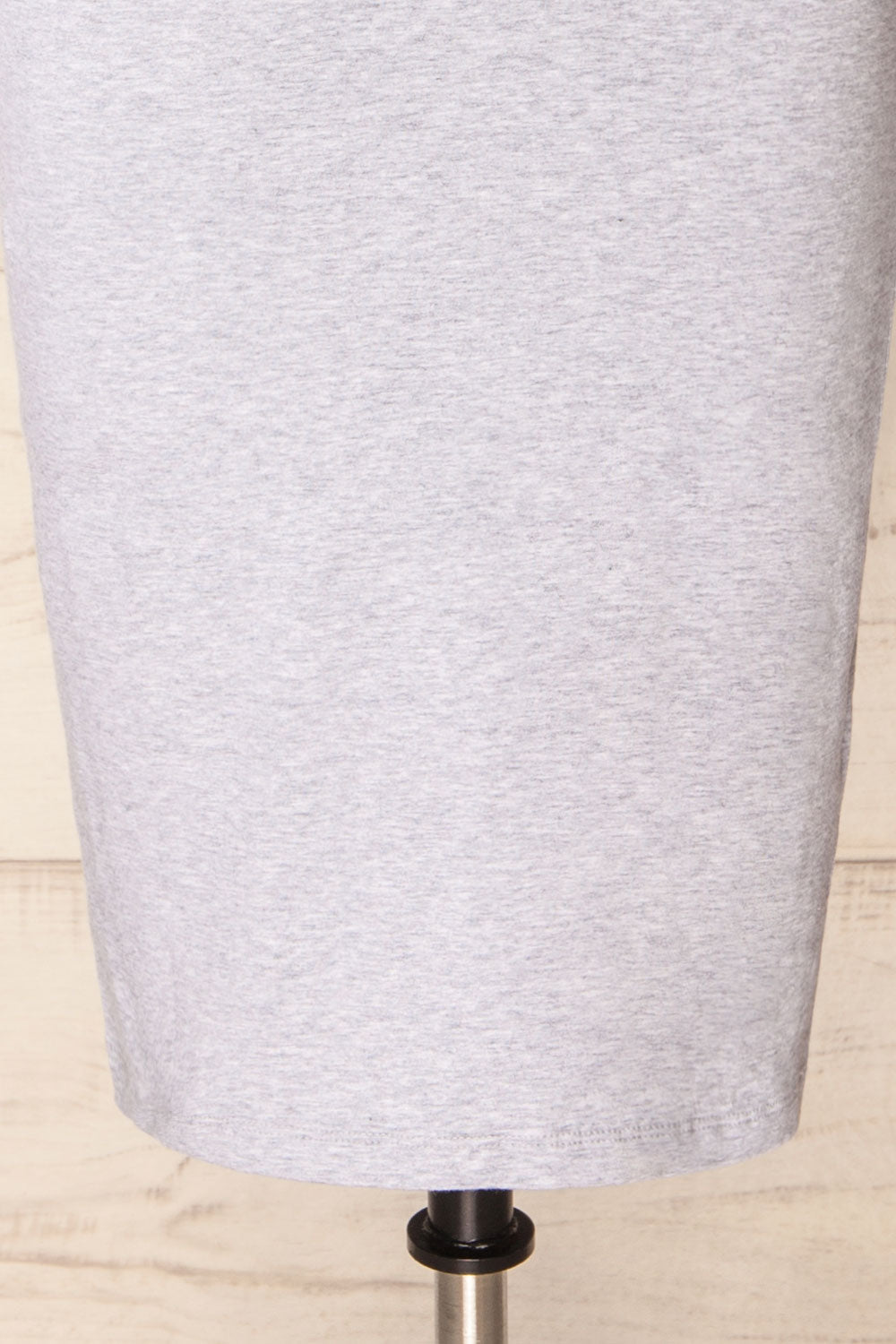 Athens Grey | Short Sleeve Fitted Midi Dress