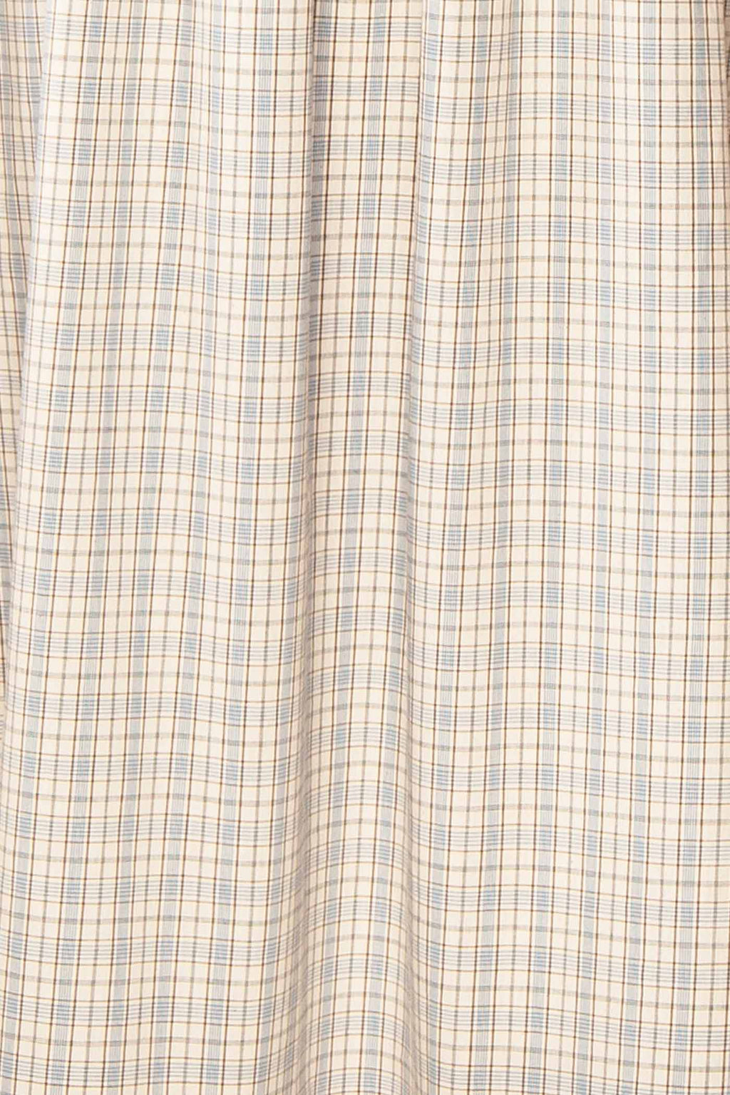 Auroria Blue | Plaid Midi A-Line Dress with Pocket