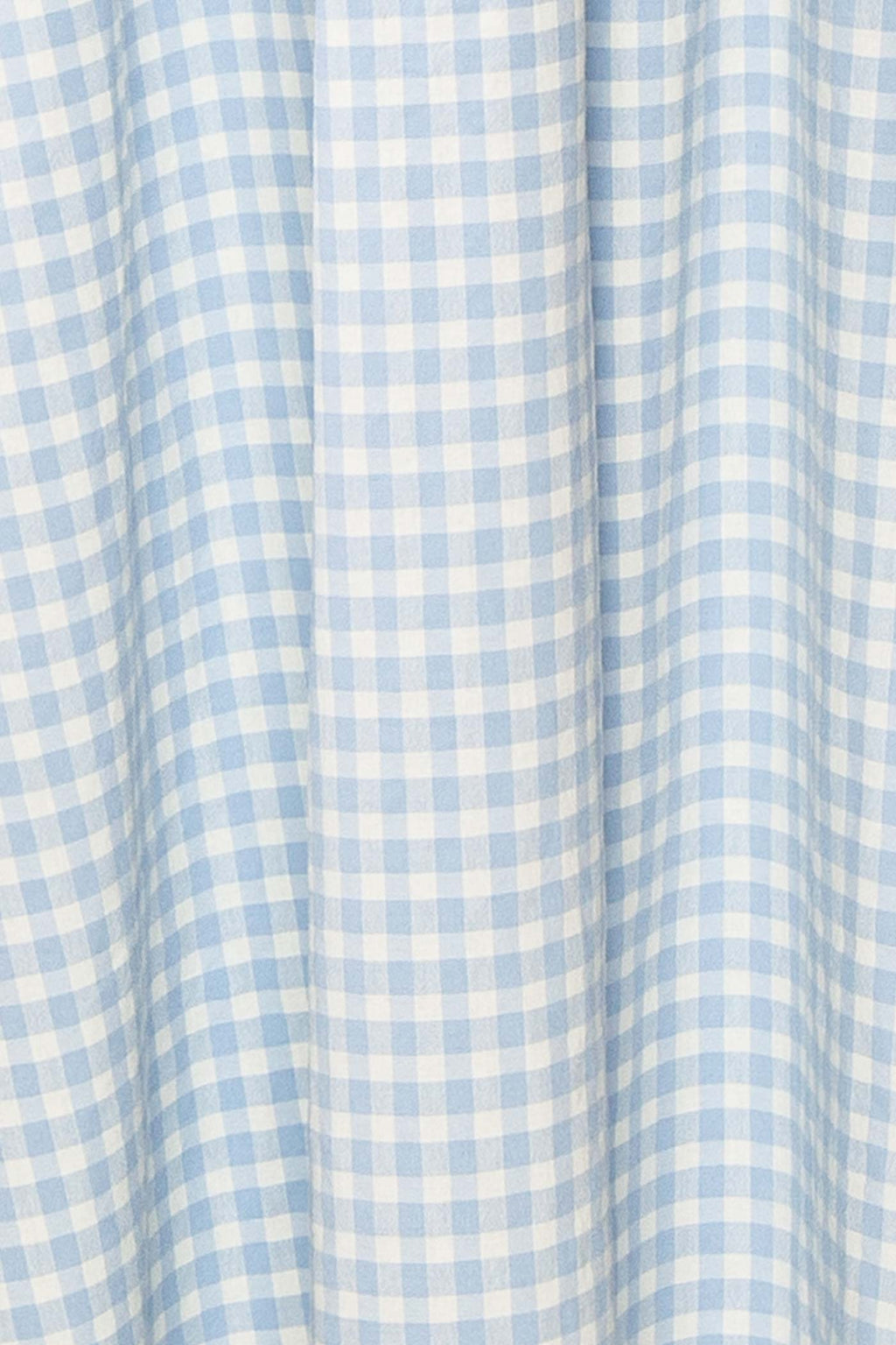 Barley | Blue Gingham Open Back Maxi Dress with Bow Detail