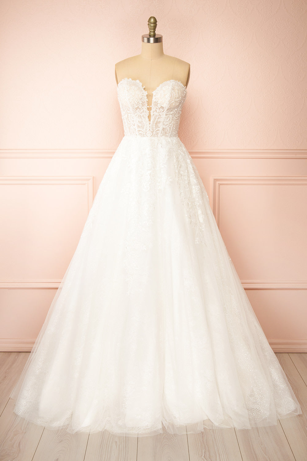 Beatrix | Strapless Tulle Wedding Gown with Bolero