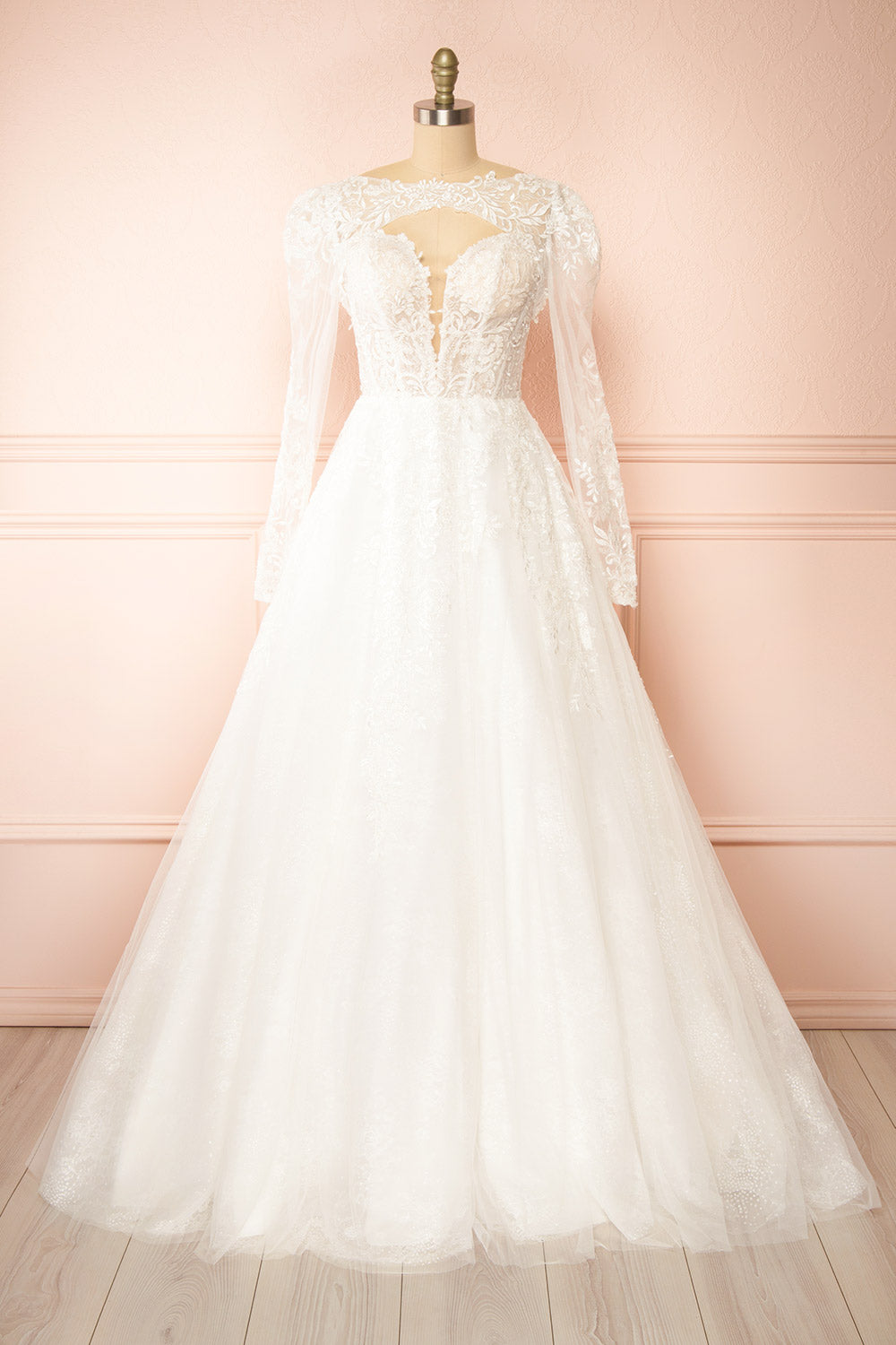 Beatrix | Strapless Tulle Wedding Gown with Bolero