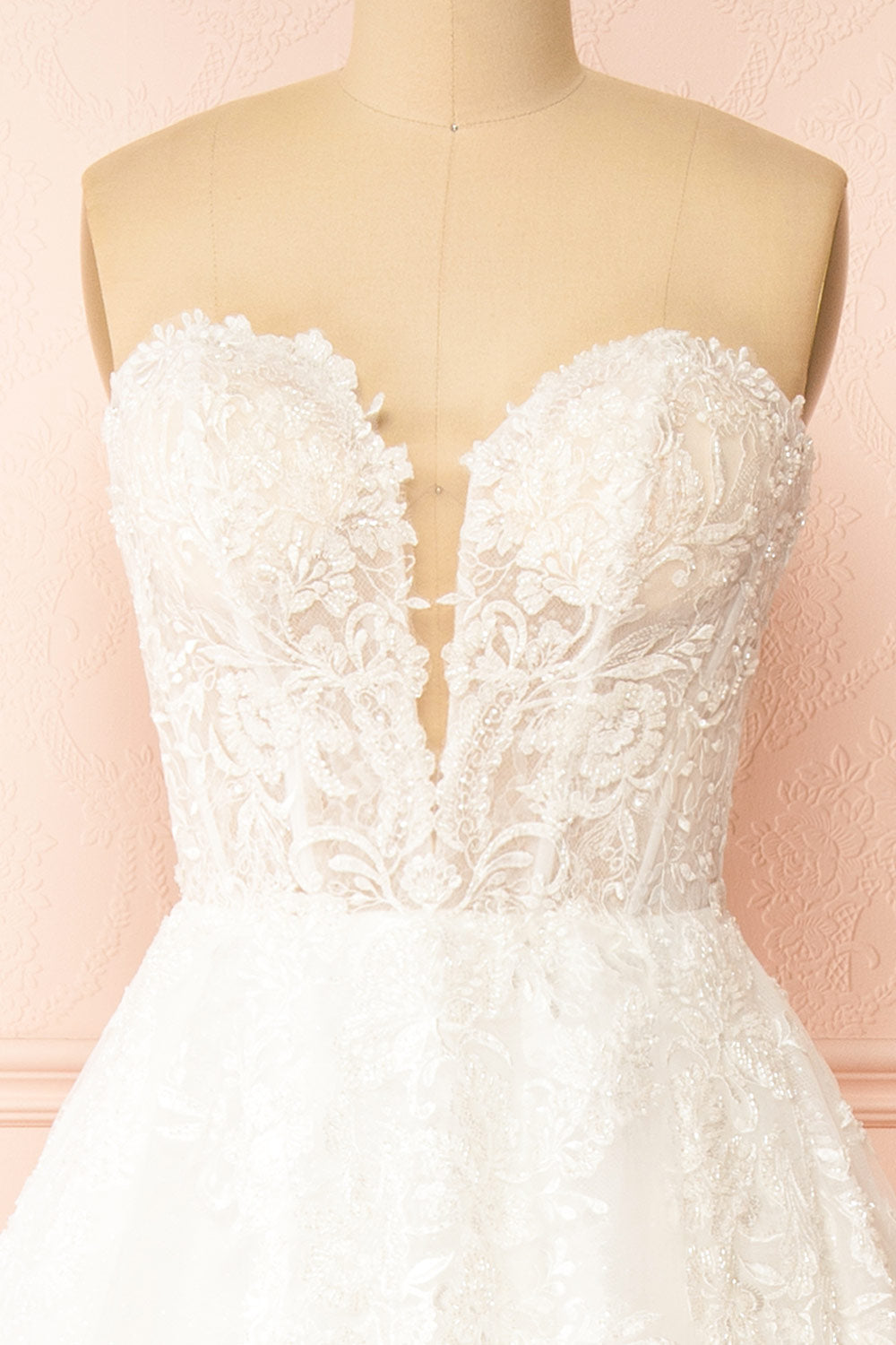 Beatrix | Strapless Tulle Wedding Gown with Bolero