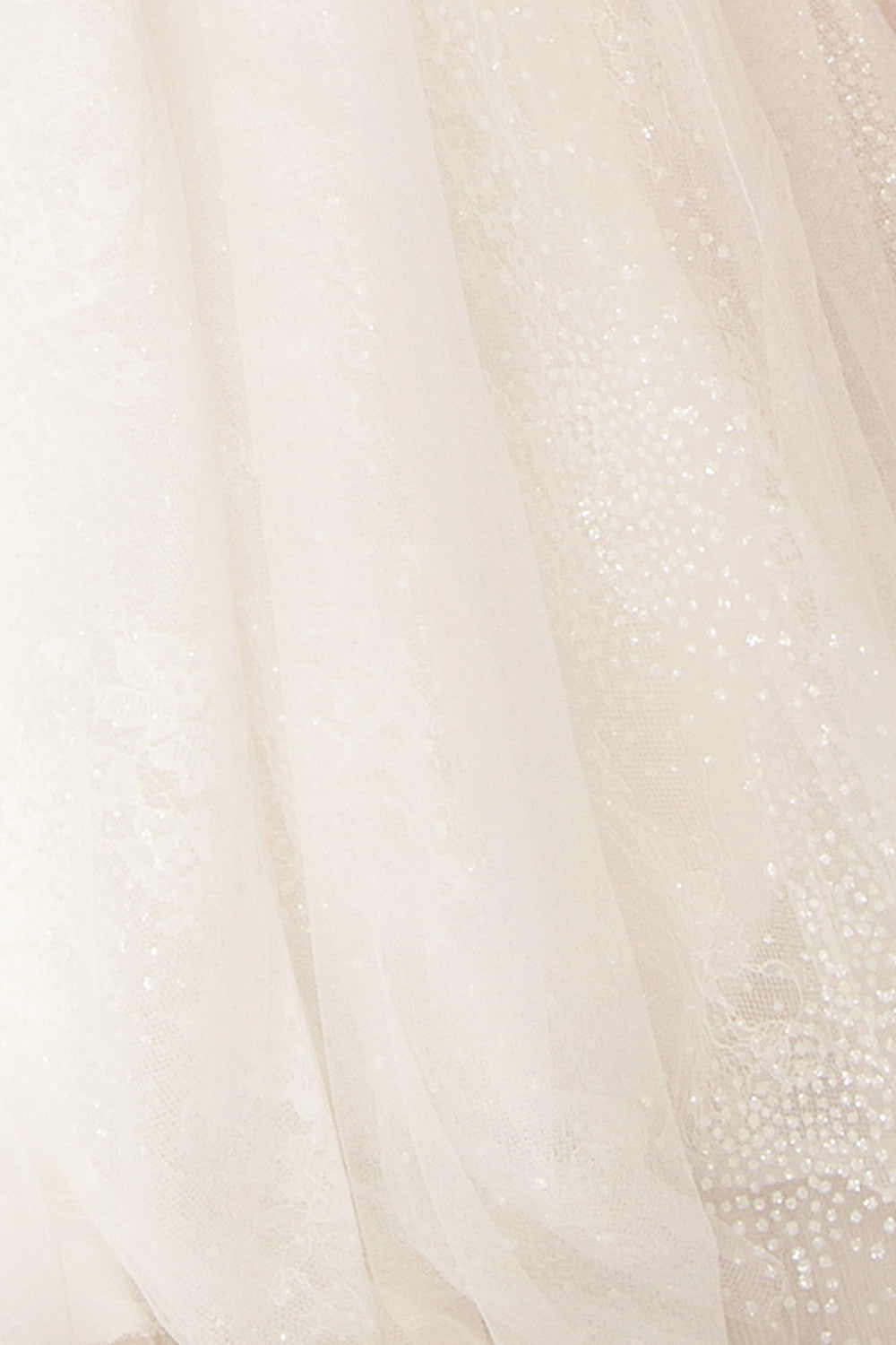 Beatrix | Strapless Tulle Wedding Gown with Bolero
