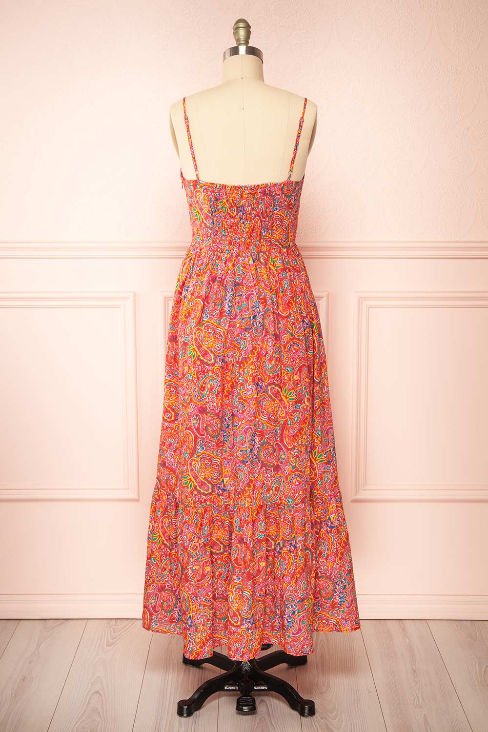 Bentley | Midi Dress w/ Colourful Paisley Print