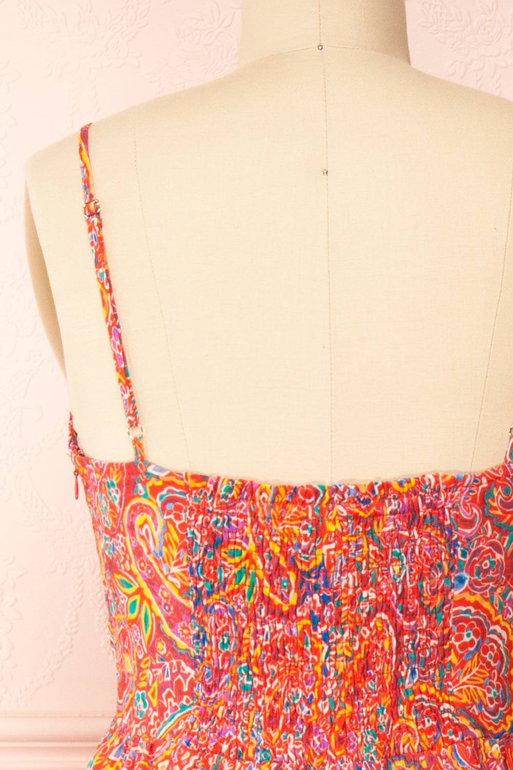 Bentley | Midi Dress w/ Colourful Paisley Print