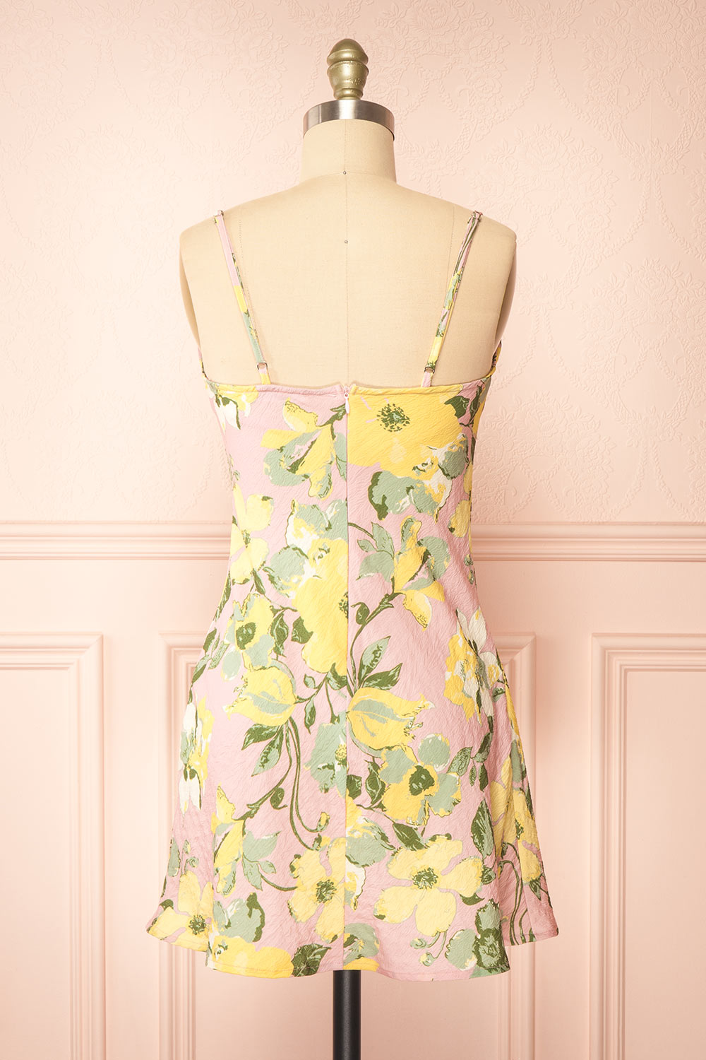 Bestie | Short Pink Floral Dress