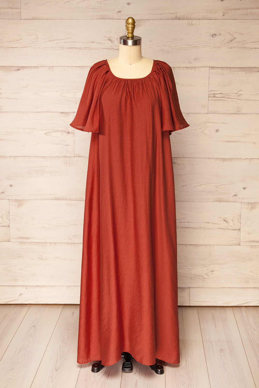 Bettiah | Maxi Dress with Short Puff Sleeves with Pockets