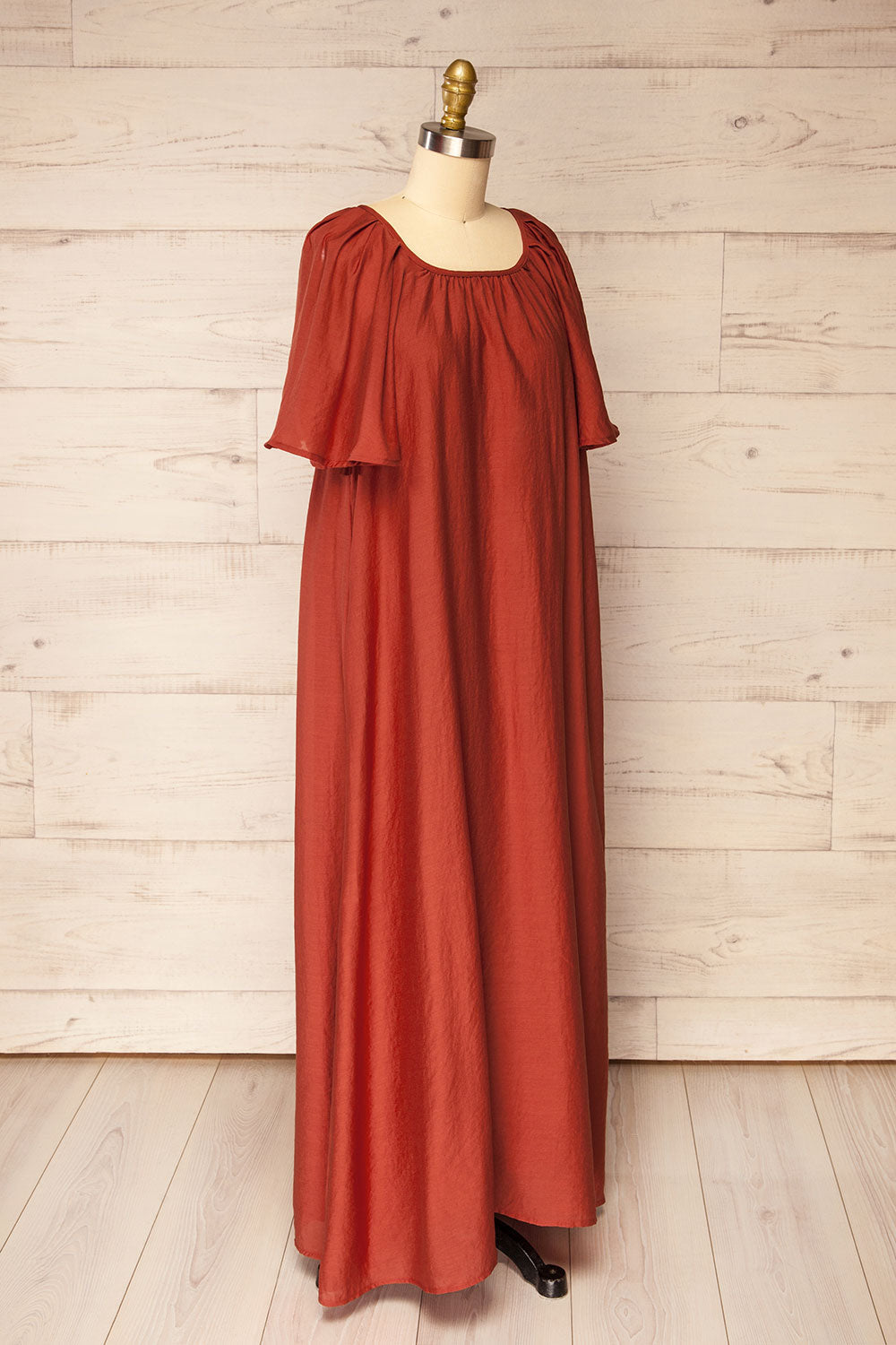 Bettiah | Maxi Dress with Short Puff Sleeves with Pockets